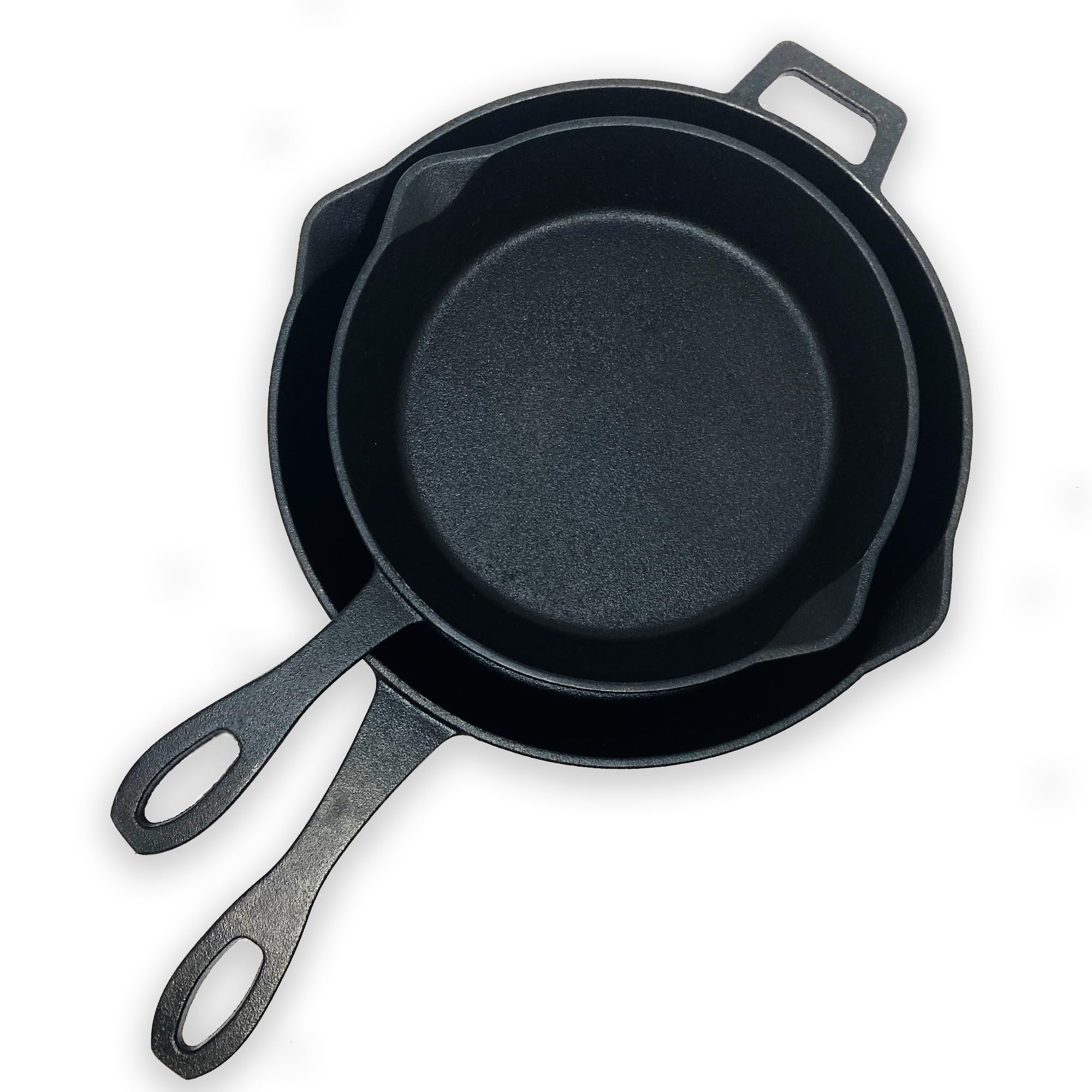 Bayou Classic 2-pc Cast Iron Skillet Set - 10-in  12-in
