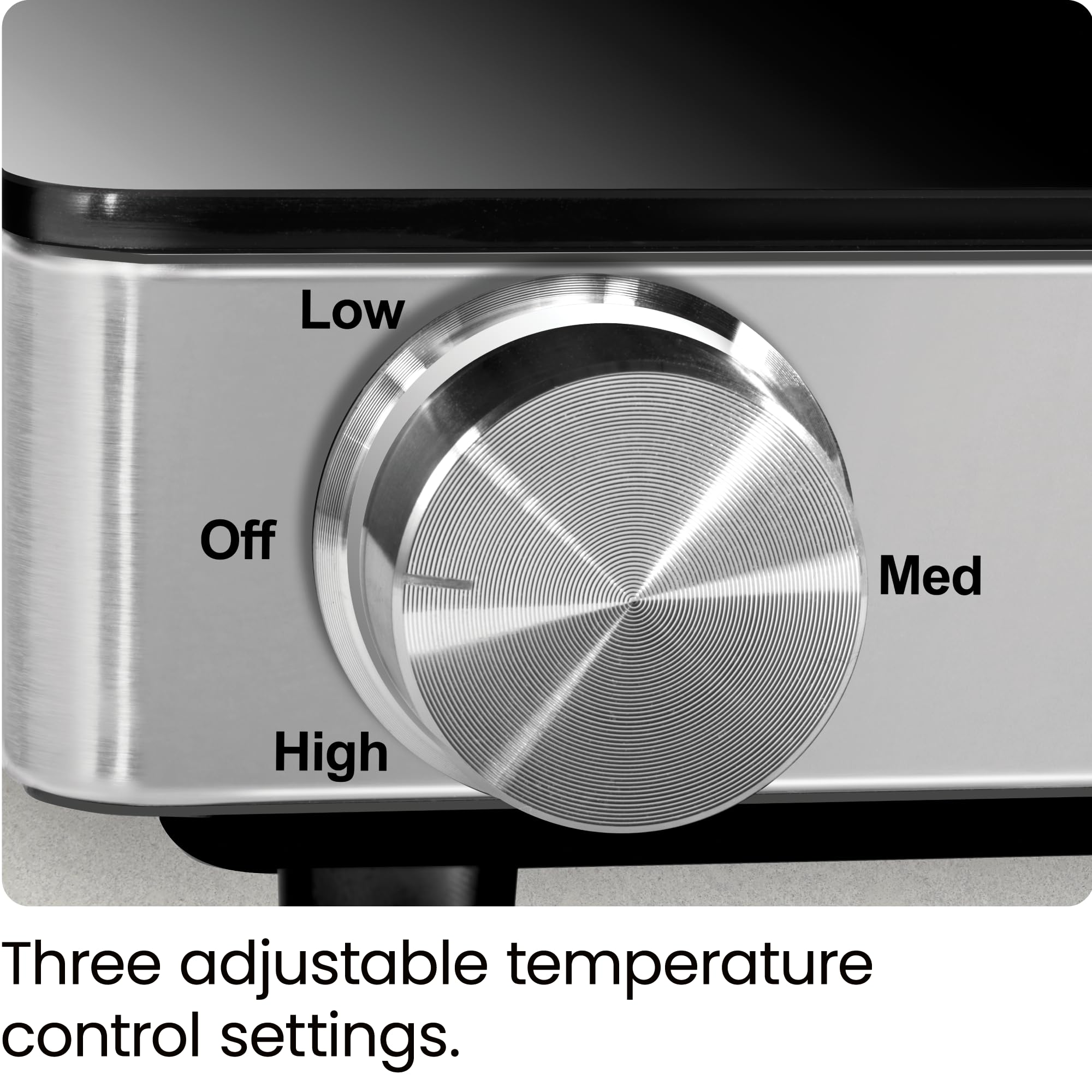 Chefman Compact Glasstop Warming Tray With Adjustable Temperature Control Perfect For Buffets, Restaurants, Parties, Events, Hom