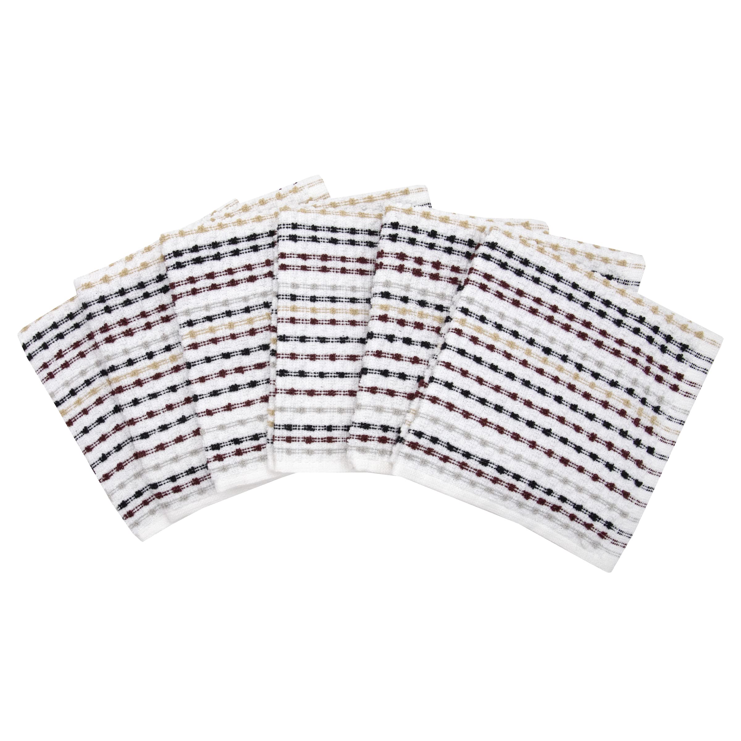 Ritz Pebble Bar Mop Cloth, Neutral Color, 6 Piece Set