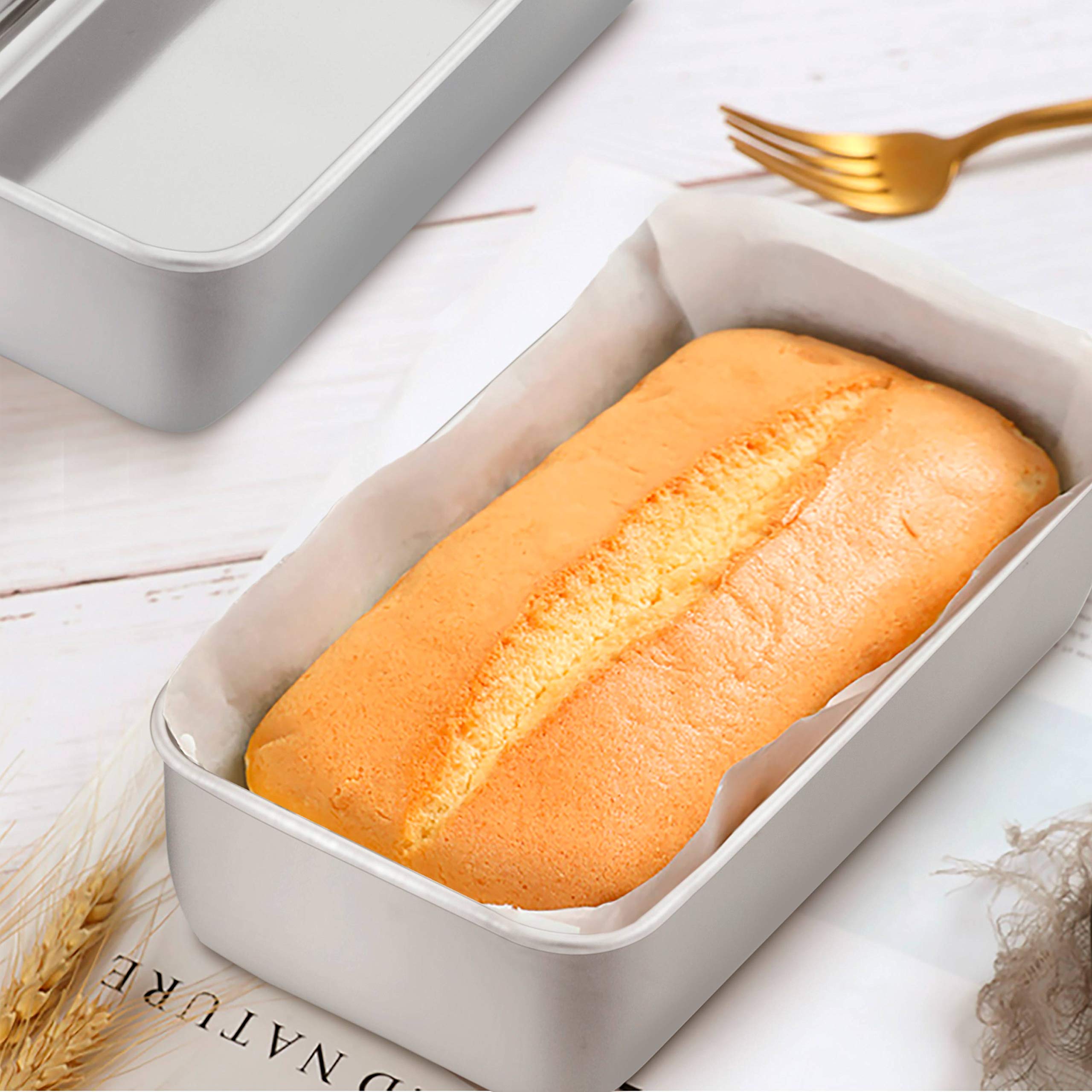 Teamfar Loaf Pans For Baking Bread, 9''    5'' Bread Loaf Pan Meatloaf Pan Stainless Steel For Home Kitchen, Healthy & Sturdy, O