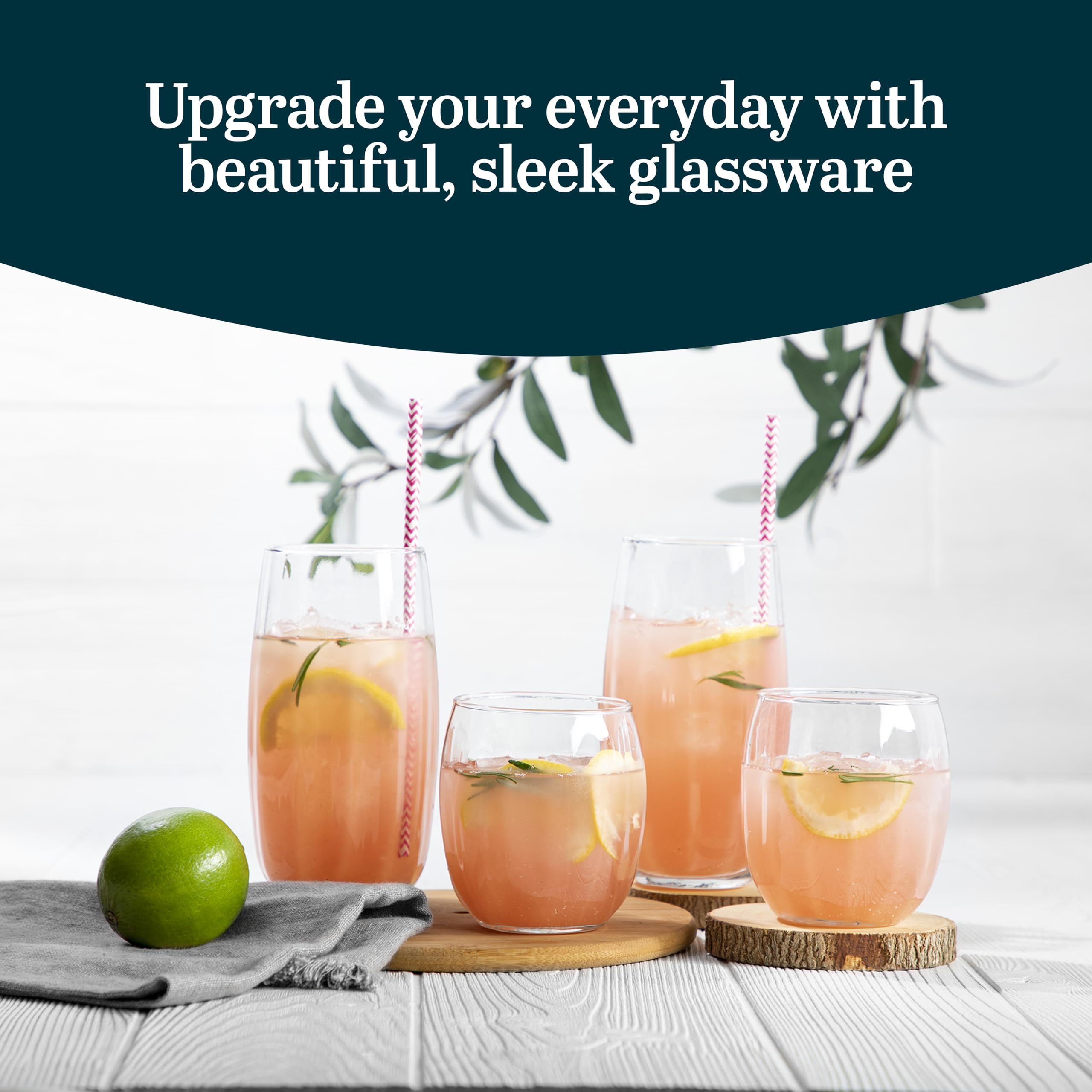 Libbey Samba 16-Piece Tumbler And Rocks Glass Set