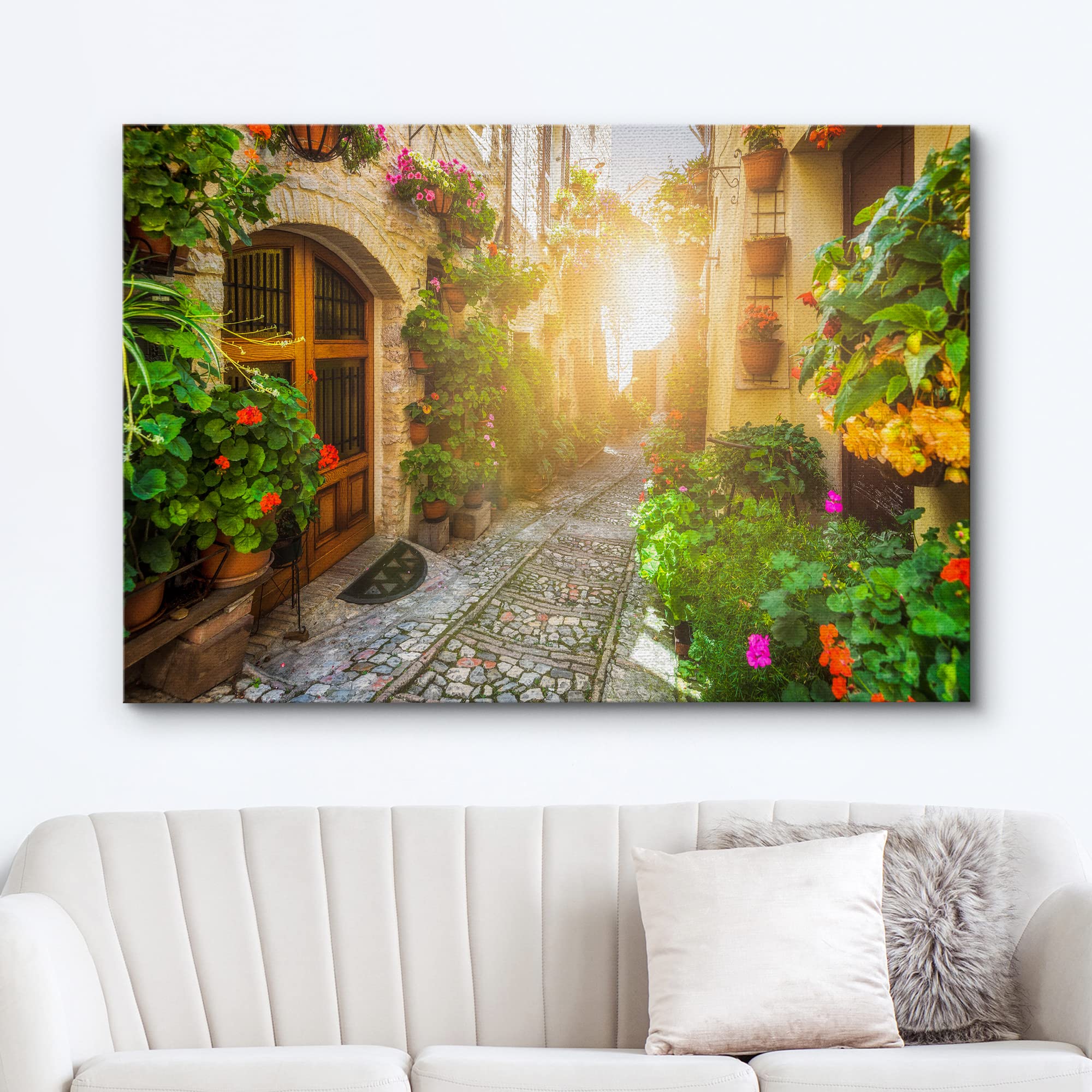 Wall26 Canvas Print Wall Art Floral Botanical Garden Italian Cityscape Nature Wilderness Photography Realism Rustic Scenic Lands