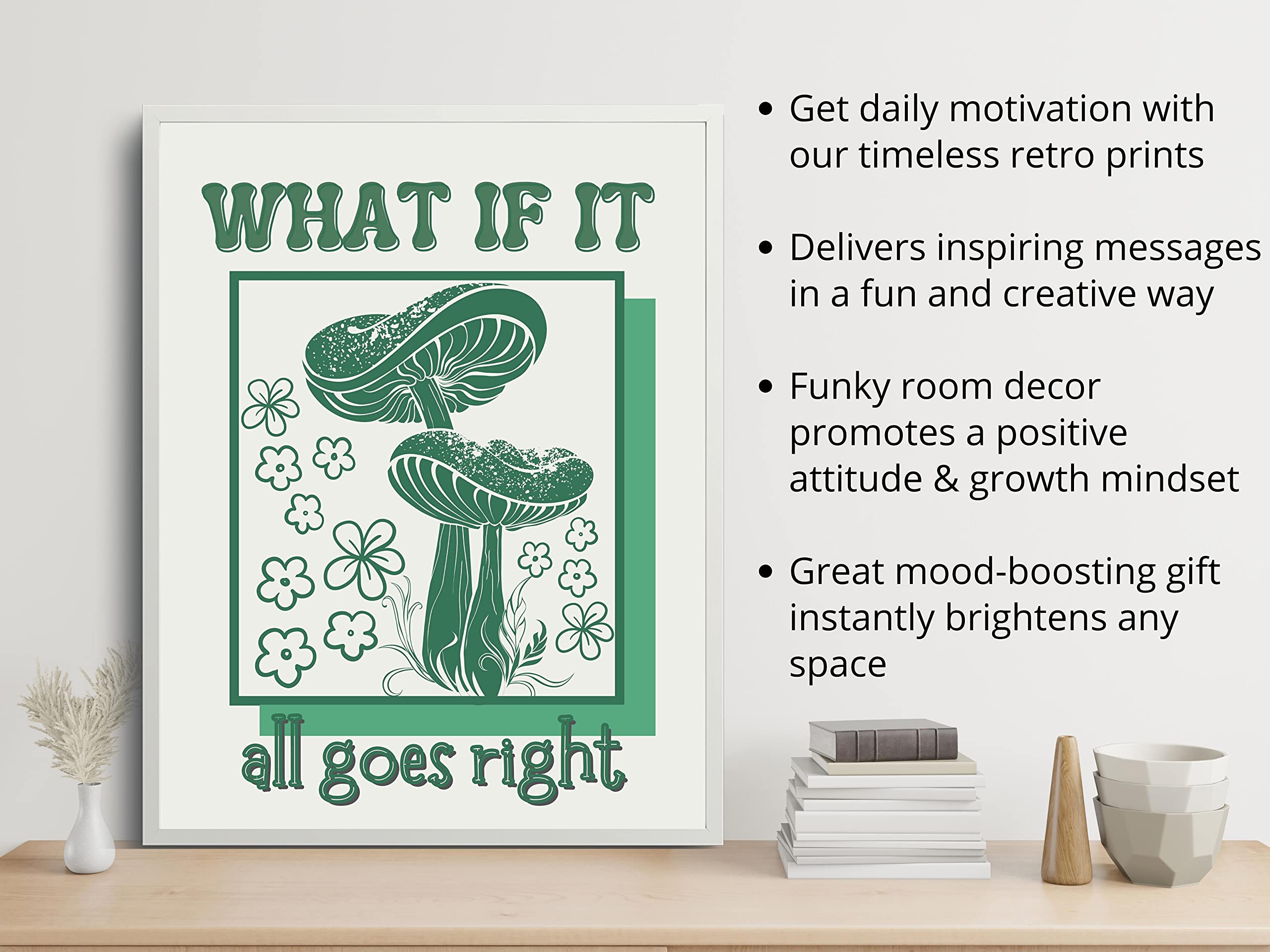 Lava Land Retro Poster Wall Art Print, Hippie Room D  Cor Aesthetic Wall D  Cor, Poster Room D  Cor Aesthetic Wall Art, Mushroom