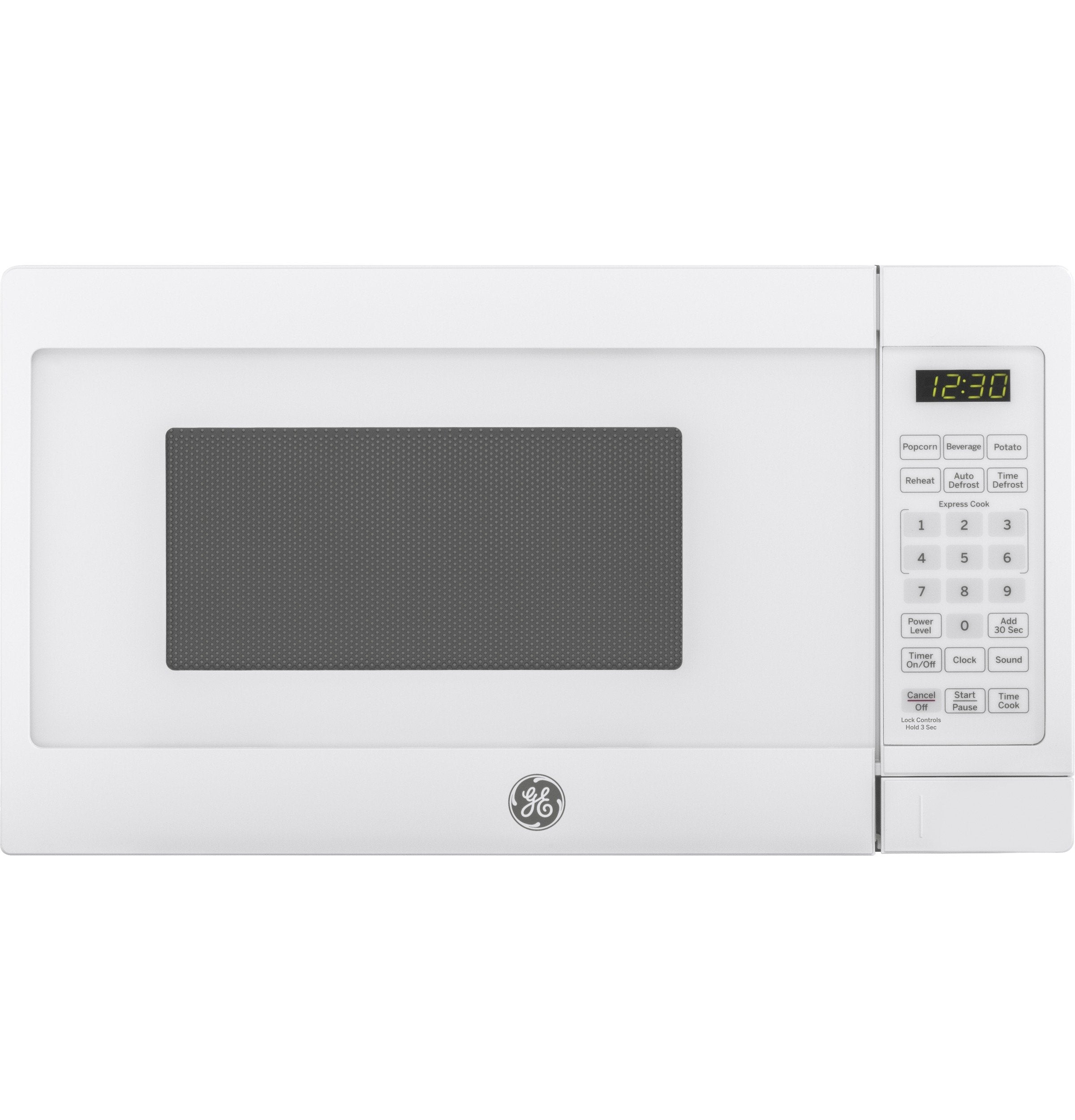 GE Countertop Microwave Oven | 0.7 Cubic Feet Capacity, 700 Watts | Kitchen Essentials for the Countertop or Dorm Room | White