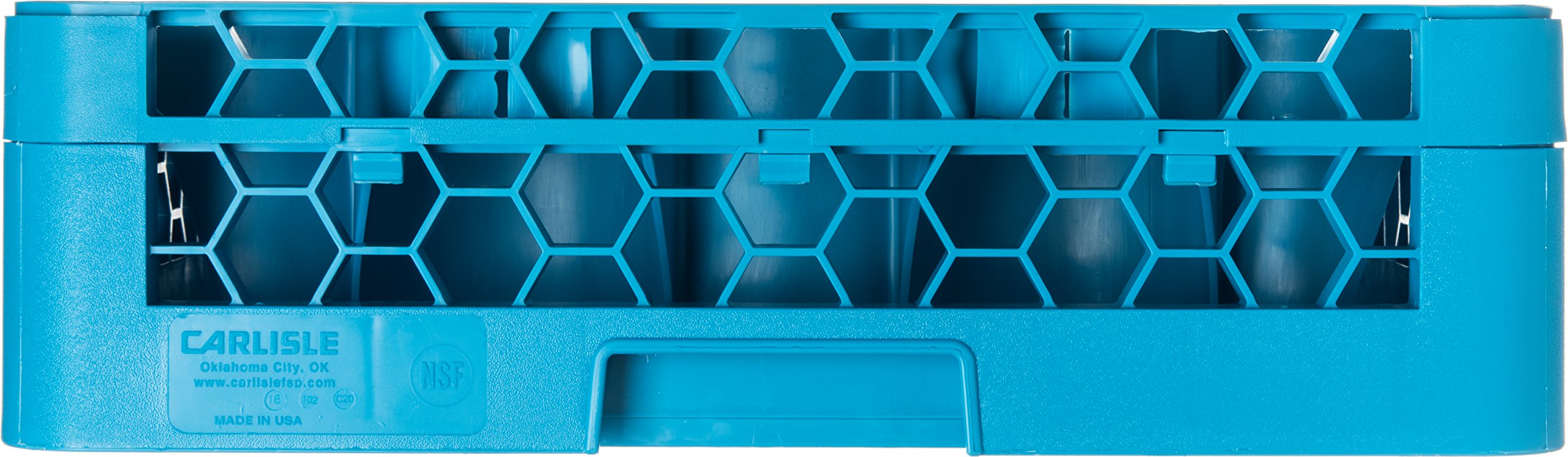 Carlisle FoodService Products RW2014 OptiClean NeWave 20 Compartment Glass Rack with 1 Extender, Blue (Pack of 4)