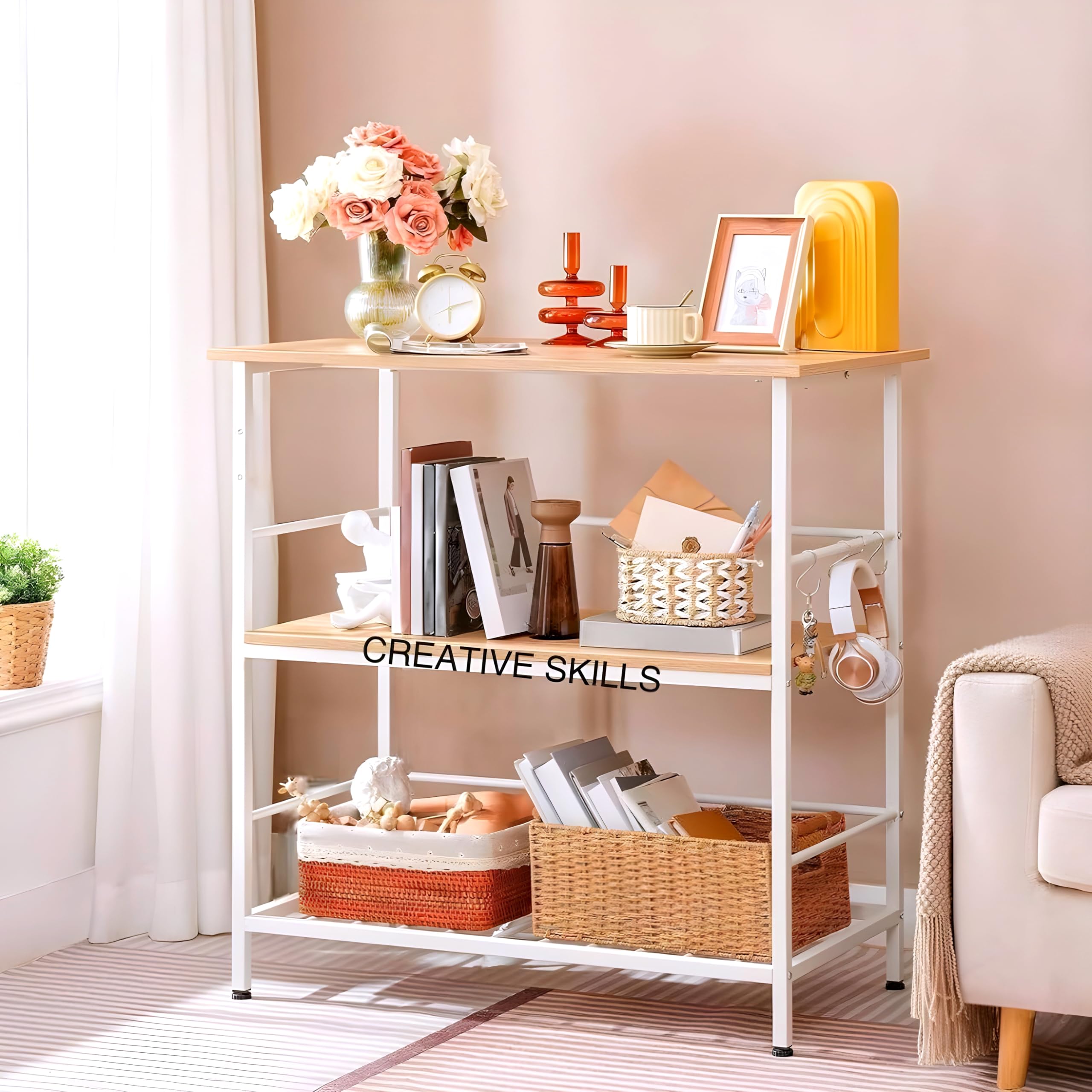 Creative Skills Kitchen Shelf Stainless Steel Microwave/Mixer/Oven Rack, MultiFunction Kitchen Cabinet And Cabinet Rack Storage