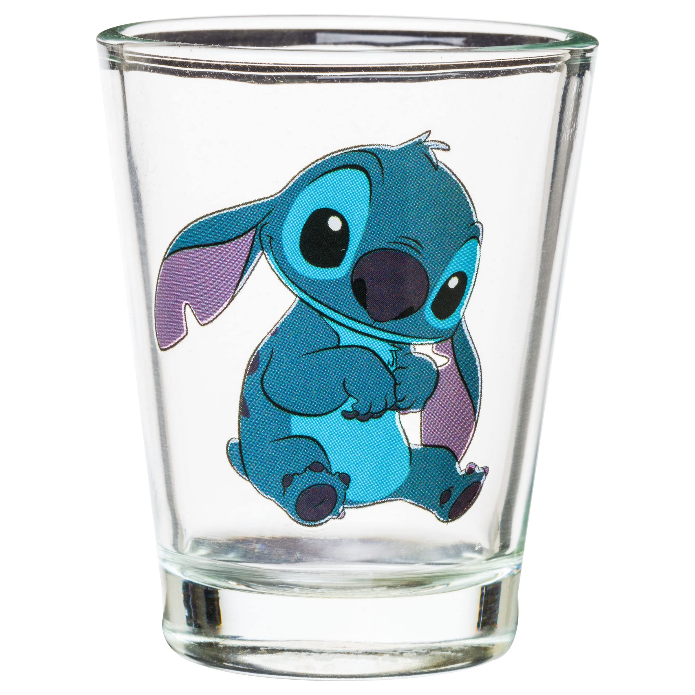 Silver Buffalo Disney Lilo And Stitch Cute Poses 4 Pack Mini Glasses, 1.5 Ounces