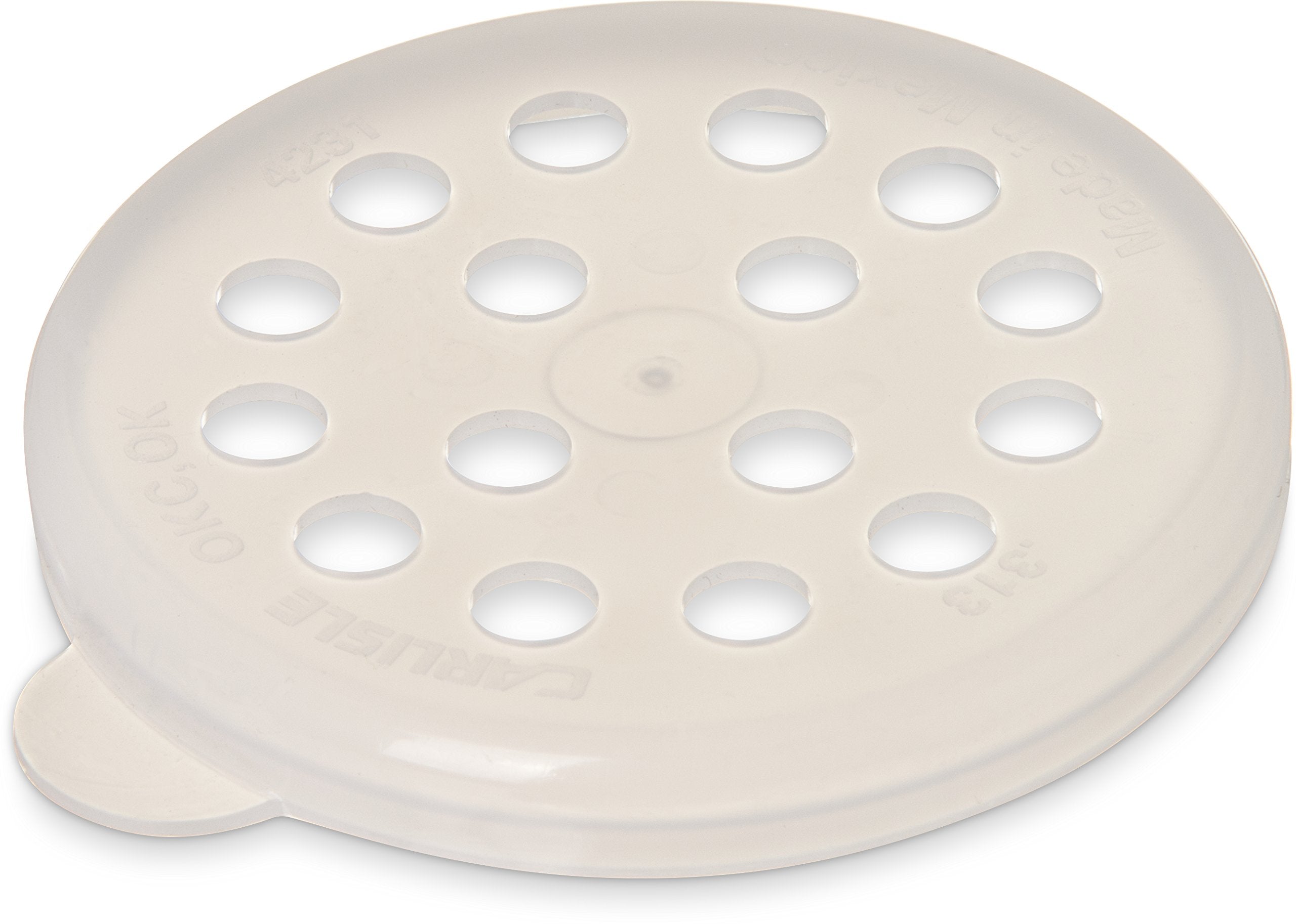 Carlisle Foodservice Products Plastic Parsley Dredge Lid, 3.12 Inches, Translucent, (Pack Of 12)