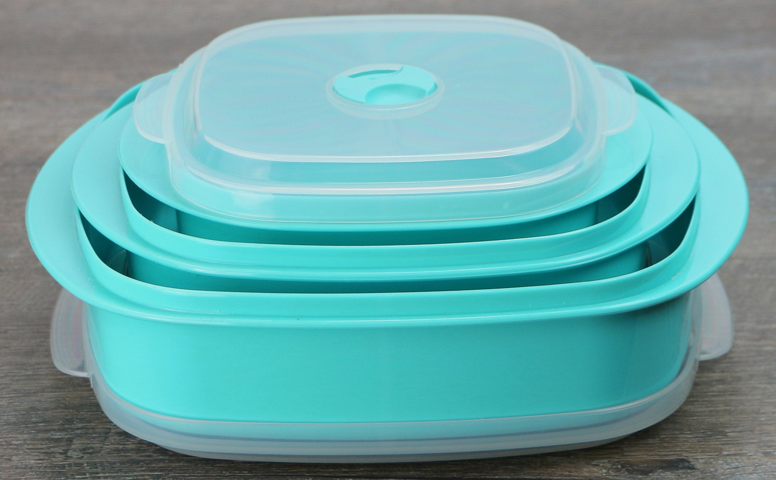 Reston Lloyd Calypso Basics Microwave Cookware, Steamer And Storage Set, Turquoise, Multiple Sizes, 6-Piece