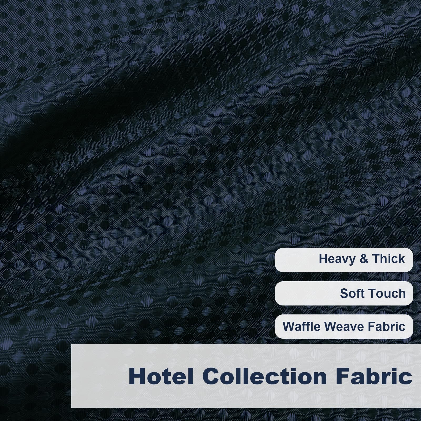 Final Friday Blue Shower Curtain Fabric, Waffle Shower Curtains For Bathroom, Hotel Luxury Cloth Bath Curtain Boho Bathroom Deco