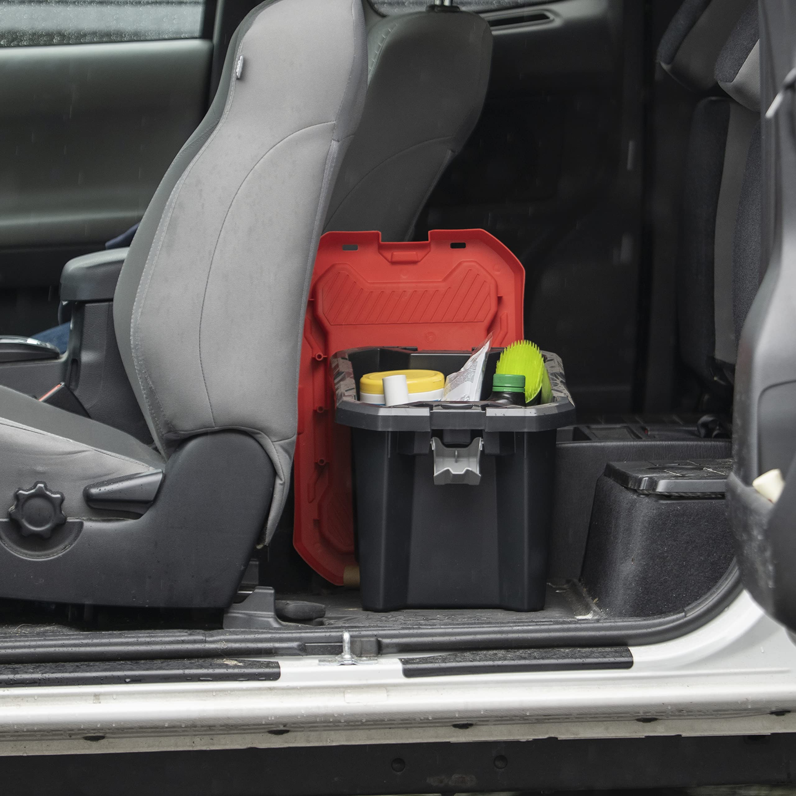 Cx Craftsman, 5-Gallon Highly Durable Storage Bin & Dual Latching Lid, (10.5   H X 12   W X 18   D), Versatile Stacking Tote And