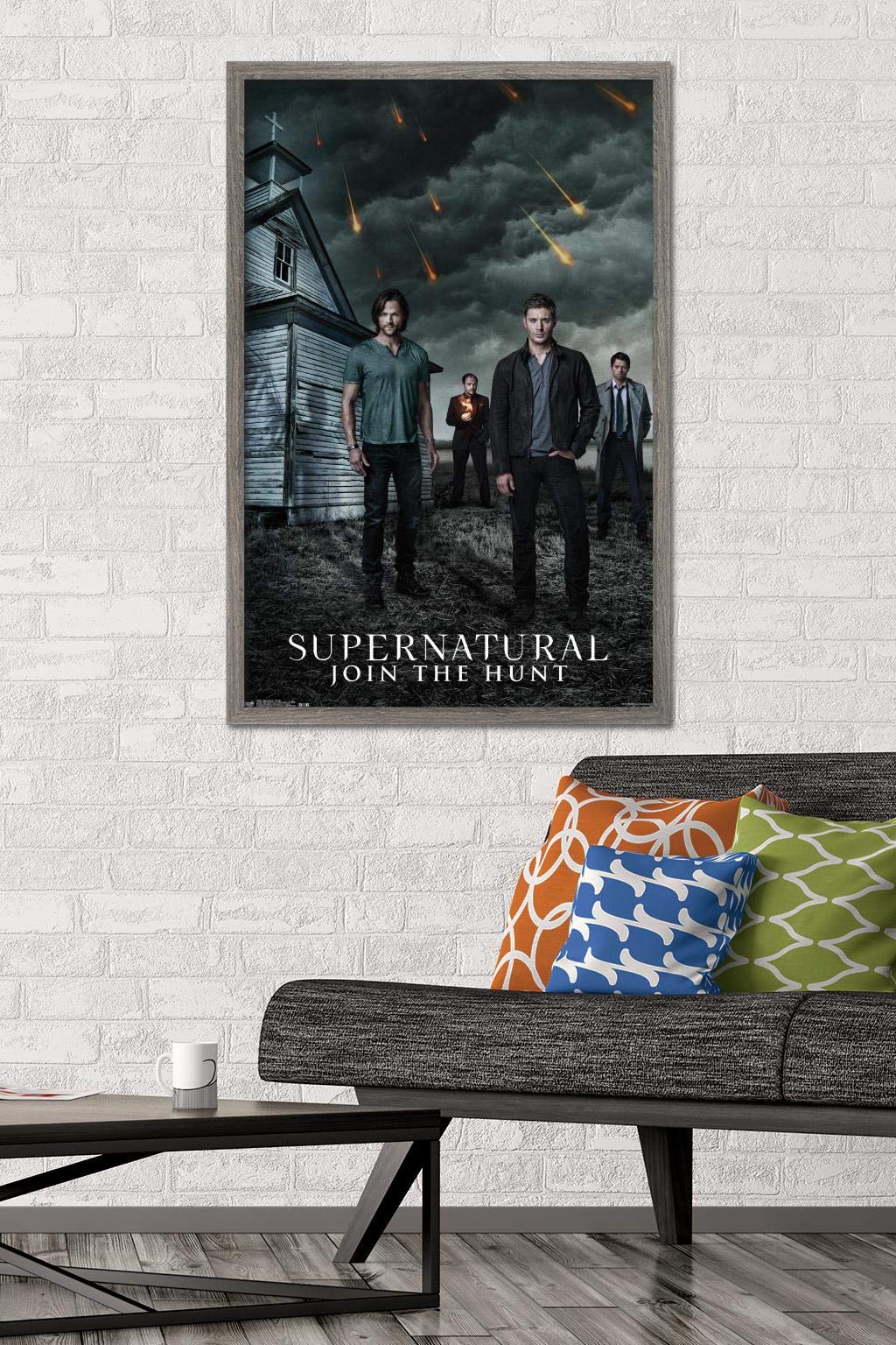 Trends International Supernatural-Church Wall Poster, 22.375'' X 34'', Barnwood Framed Version, 30 Count