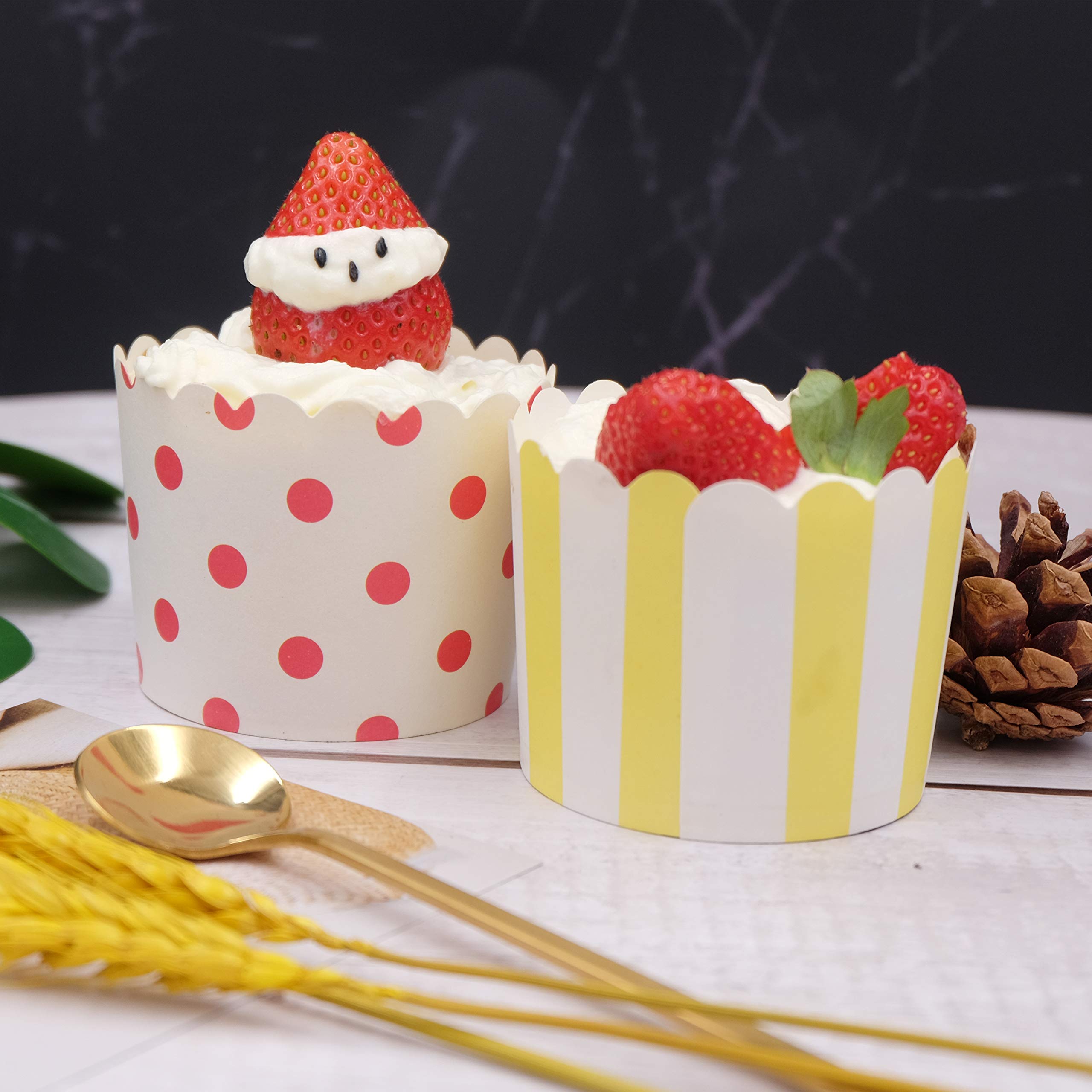 Gabkey Large Paper Cake Baking Cup Cupcake Muffin Cases Diameter 6Cm,Set Of 100