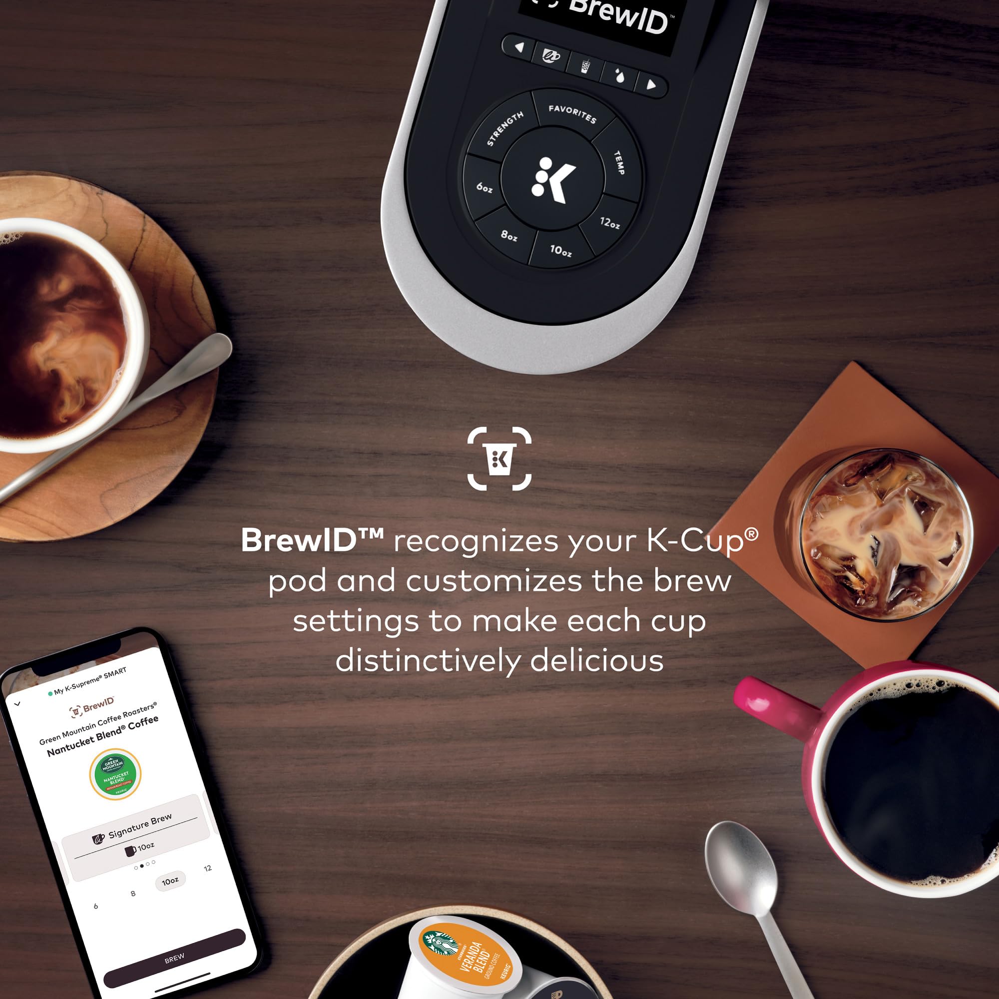 Keurig K-Supreme Smart Coffee Maker, Multistream Technology, Brews 6-12Oz Cup Sizes, Black