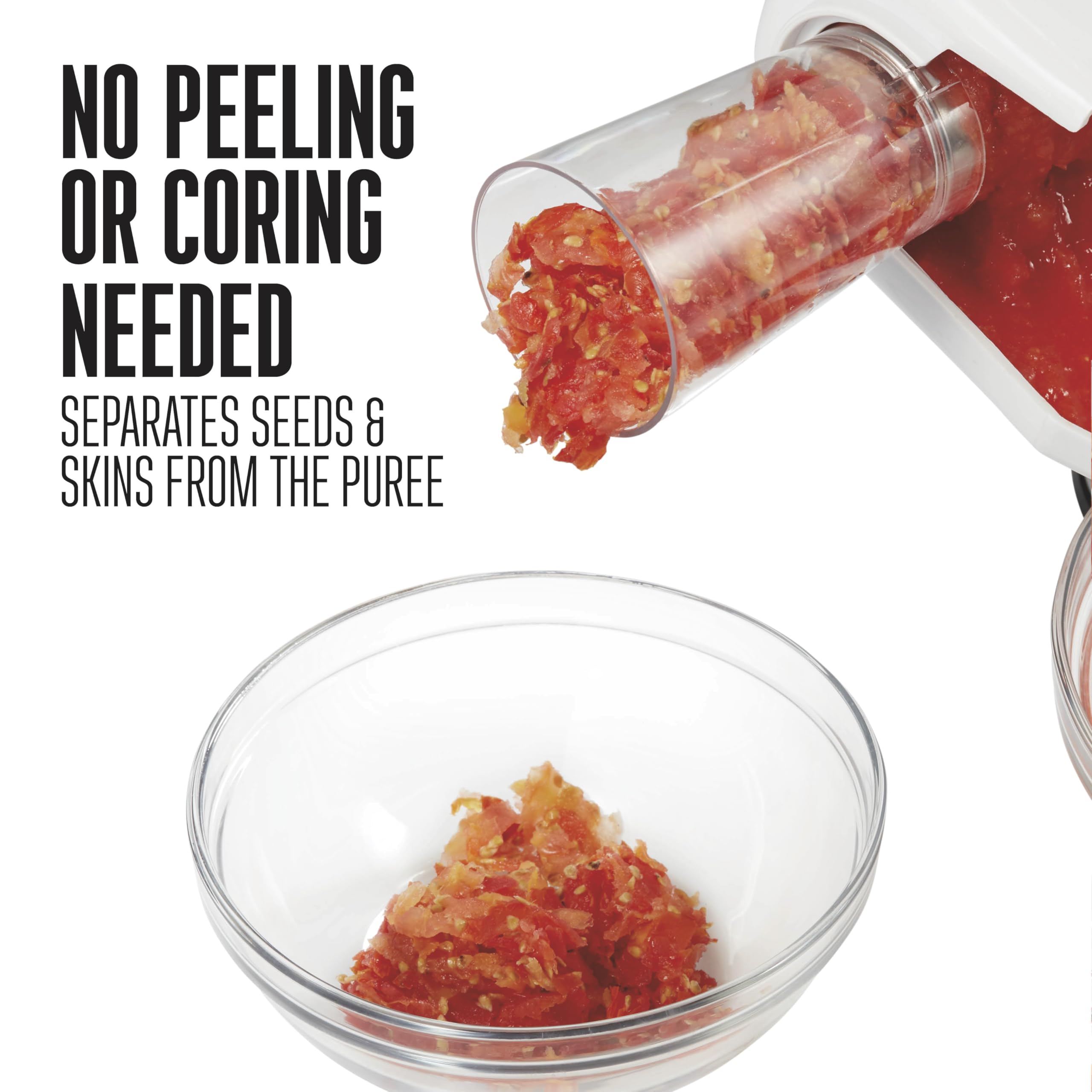 Weston Food Strainer And Sauce Maker For Tomato, Fresh Fruits And Vegetables ,White