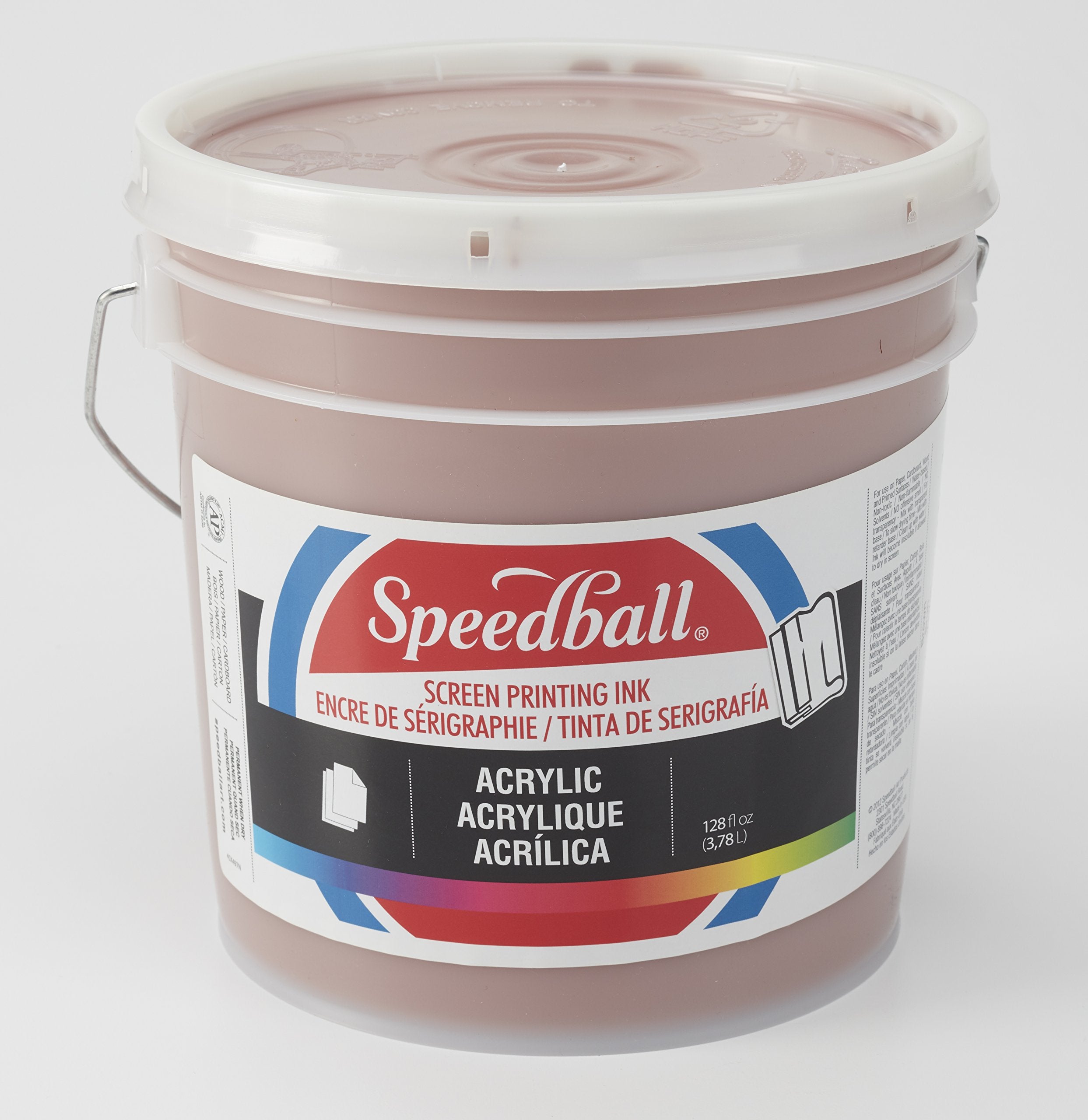 Speedball Acrylic Screen Printing Ink, 128-Ounce, Brown