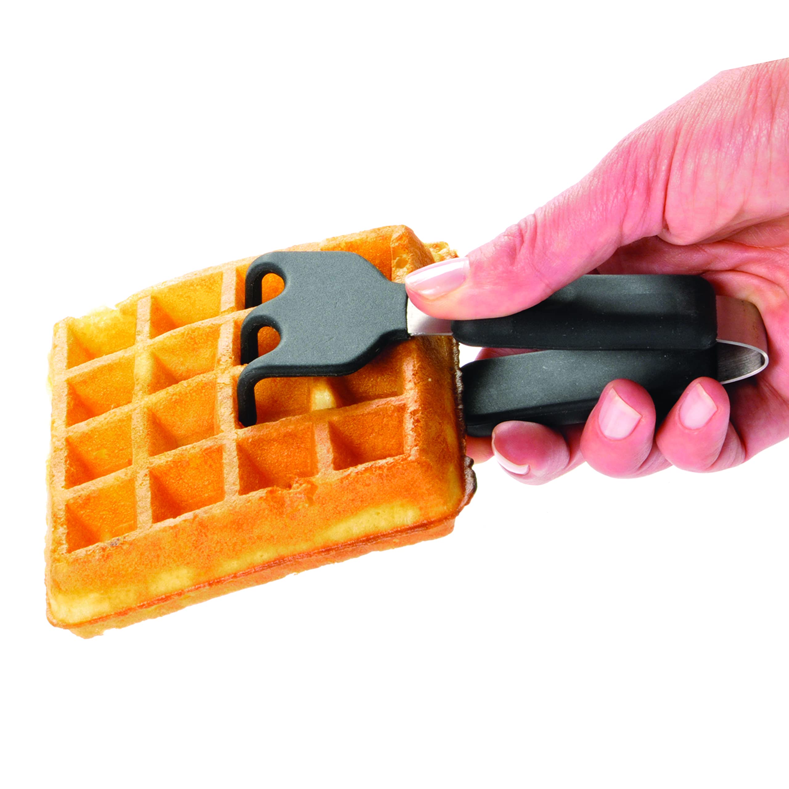 Norpro Grip-Ez Grab And Lift Silicone Tongs, 6- Inch, Black