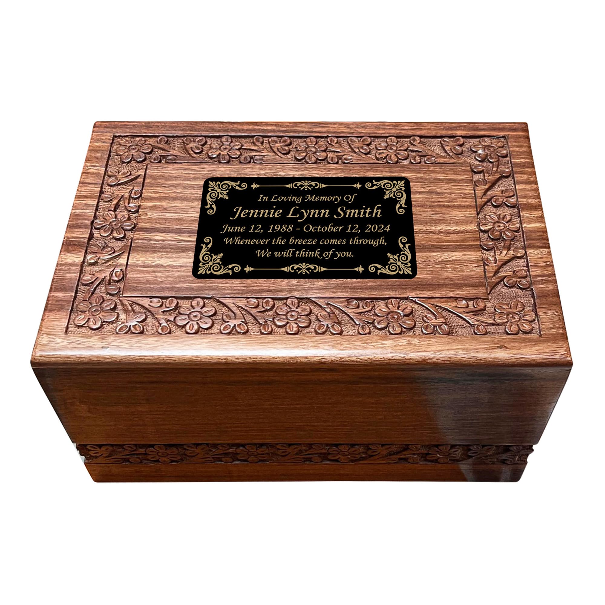 Beautifully Engraved Plaque, Plate, Name Plate in Black and Gold - 4.5 x 2.5 and More Sizes