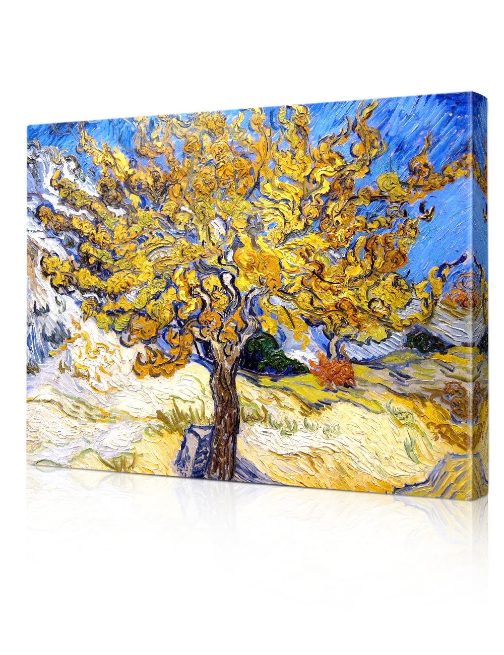Decorarts - The Mulberry Tree, Vincent Van Gogh Reproductions. Oversize Giclee Canvas Print Wall Art For Home Wall Decor. 40 X30