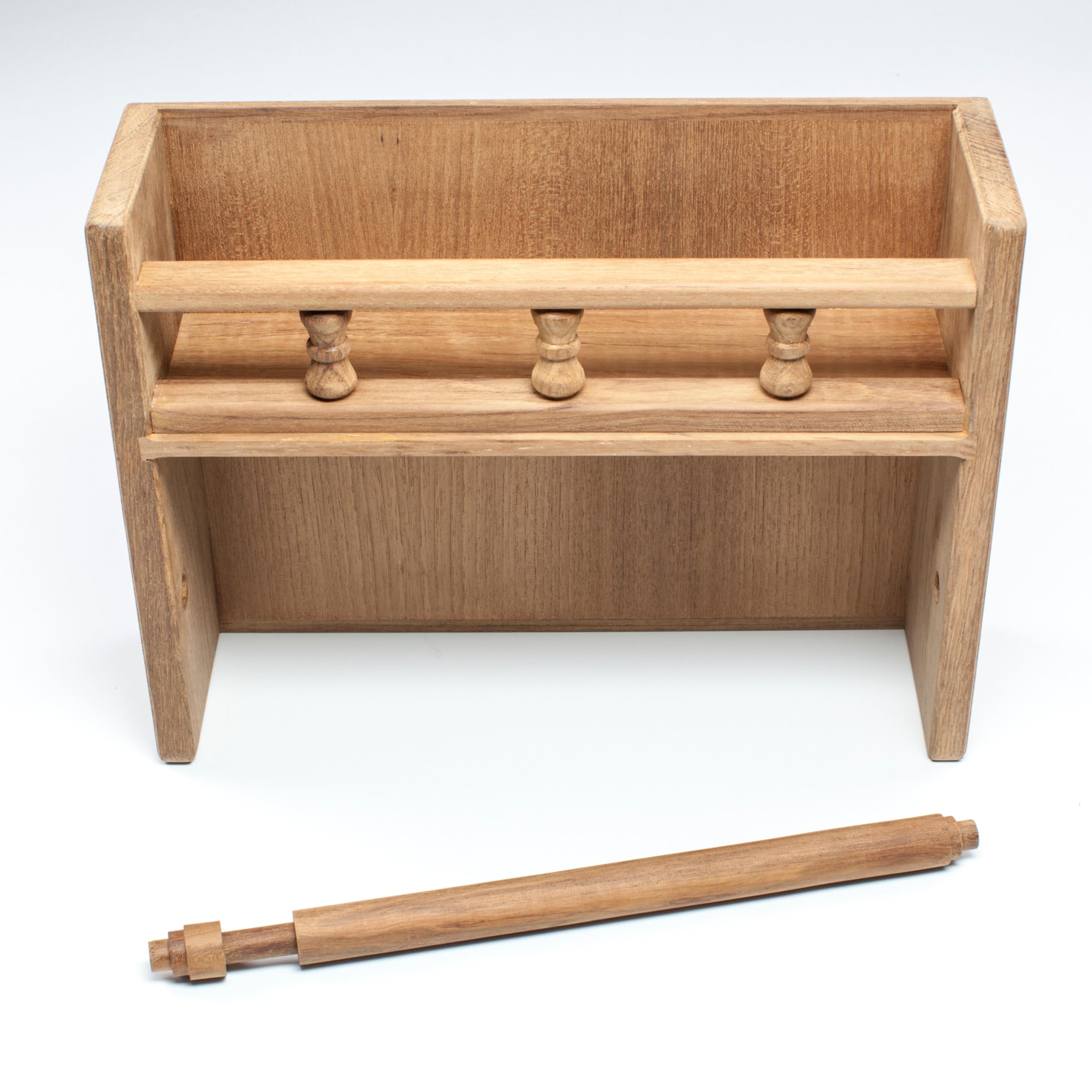Whitecap 62446 Teak Spice Rack With Paper Towel Holder