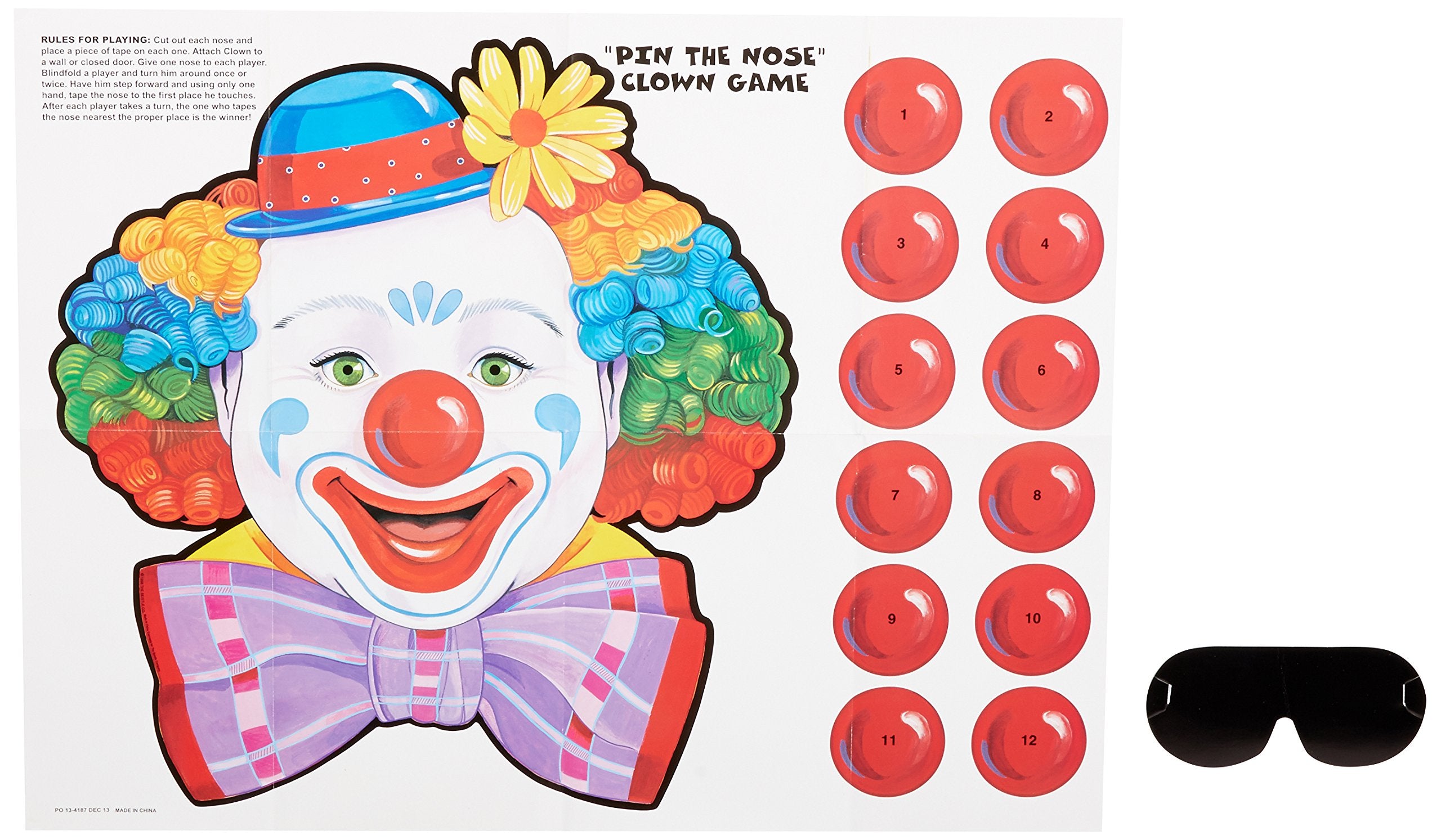 Beistle Circus Clown Game 1 Count