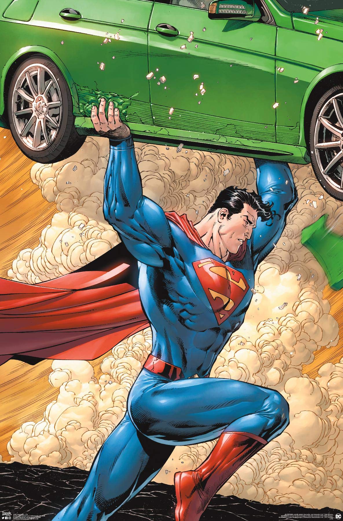 Trends International Dc Comics-Superman-Car Wall Poster, 22.375 In X 34 In, Premium Unframed Version