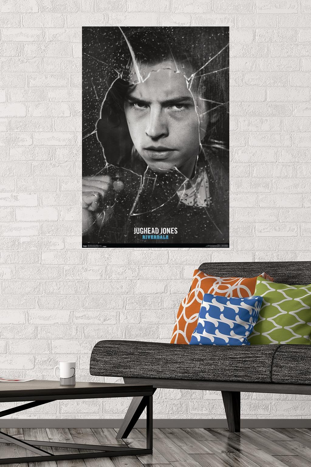 Trends International Riverdale - Shattered Jughead Wall Poster, 22.375'' X 34'', Premium Poster & Mount Bundle