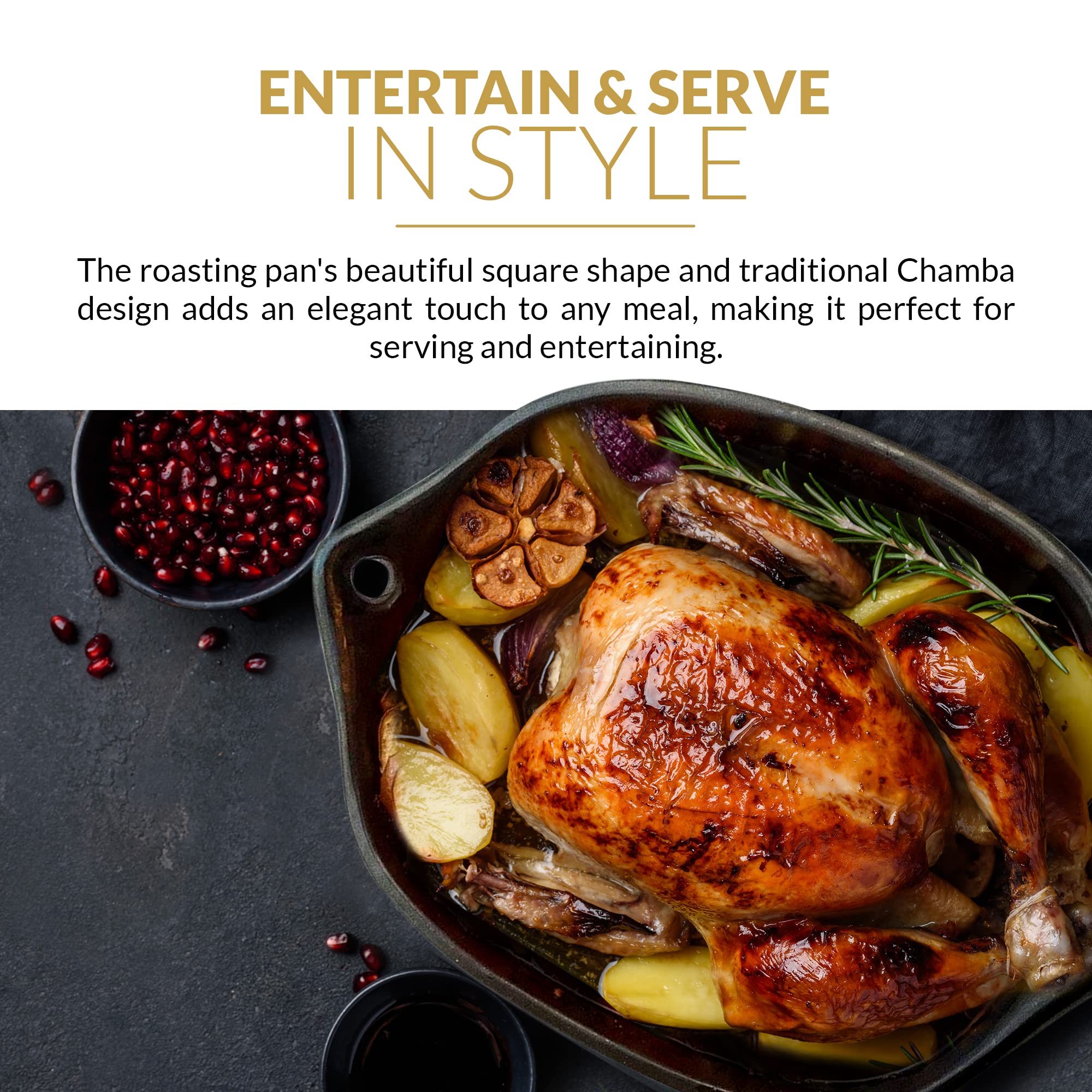 Chamba Black Clay Roasting Pan - Stylish Square Pan From Colombia, Clay Pot For Cooking, Oven Pan, Clay Cooking Pots, Roaster Pa