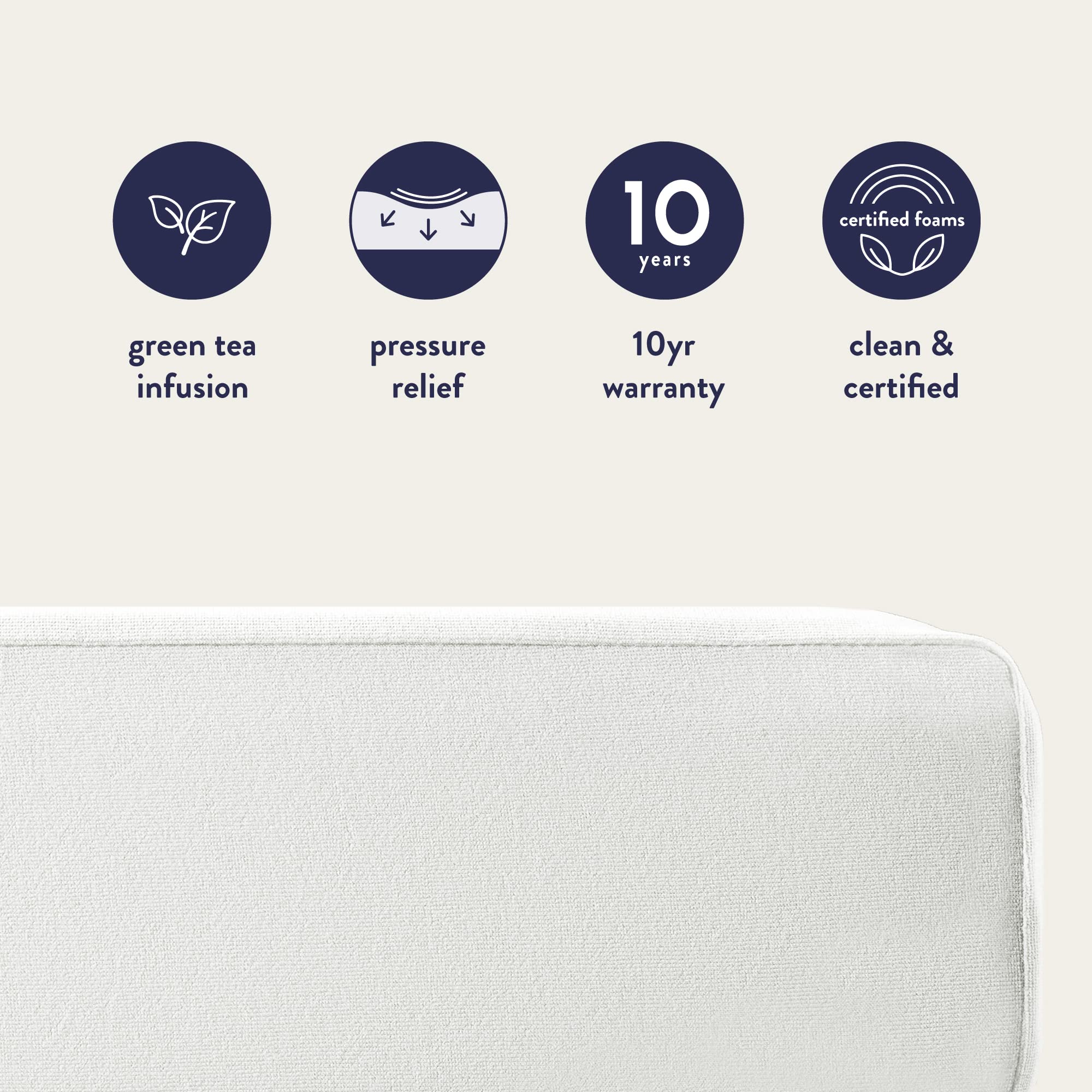 Best Price Mattress Full Mattress 6 Inch Bed-In-A-Box, Green Tea Memory Foam White