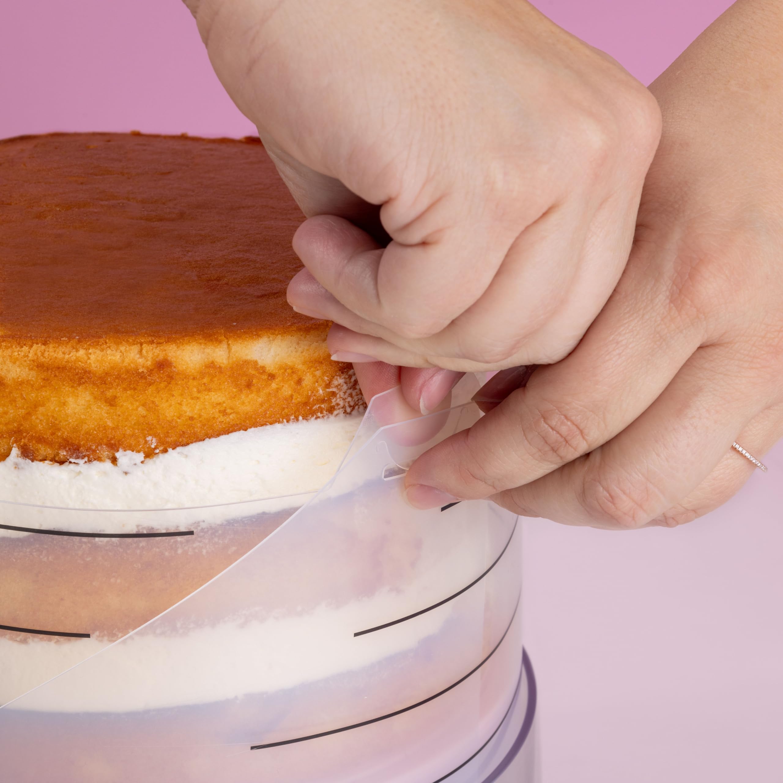 Frost Form - Starter + Kit (8 Inch) 7-Piece Set | Professional-Quality, Food-Grade Plastic | Cake Frosting | Beginners And Pros