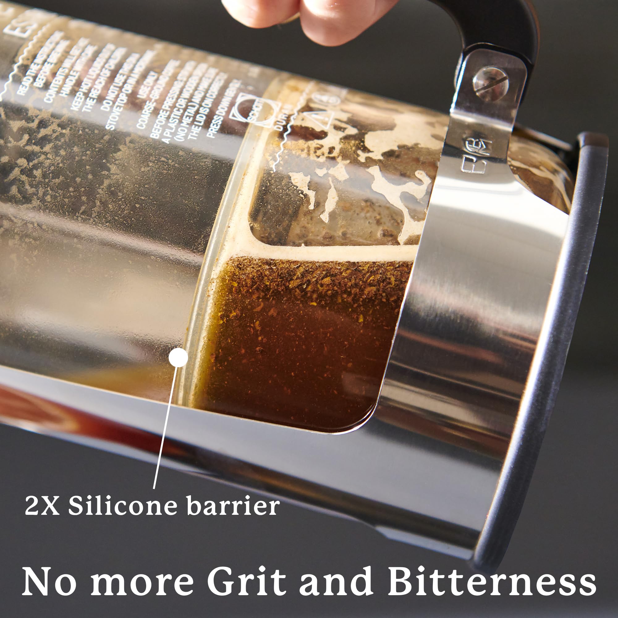 Espro P7 French Press Coffee Maker - Double-Walled Stainless Steel Insulated With Micro-Filter, 32 Ounces, Aegean Blue