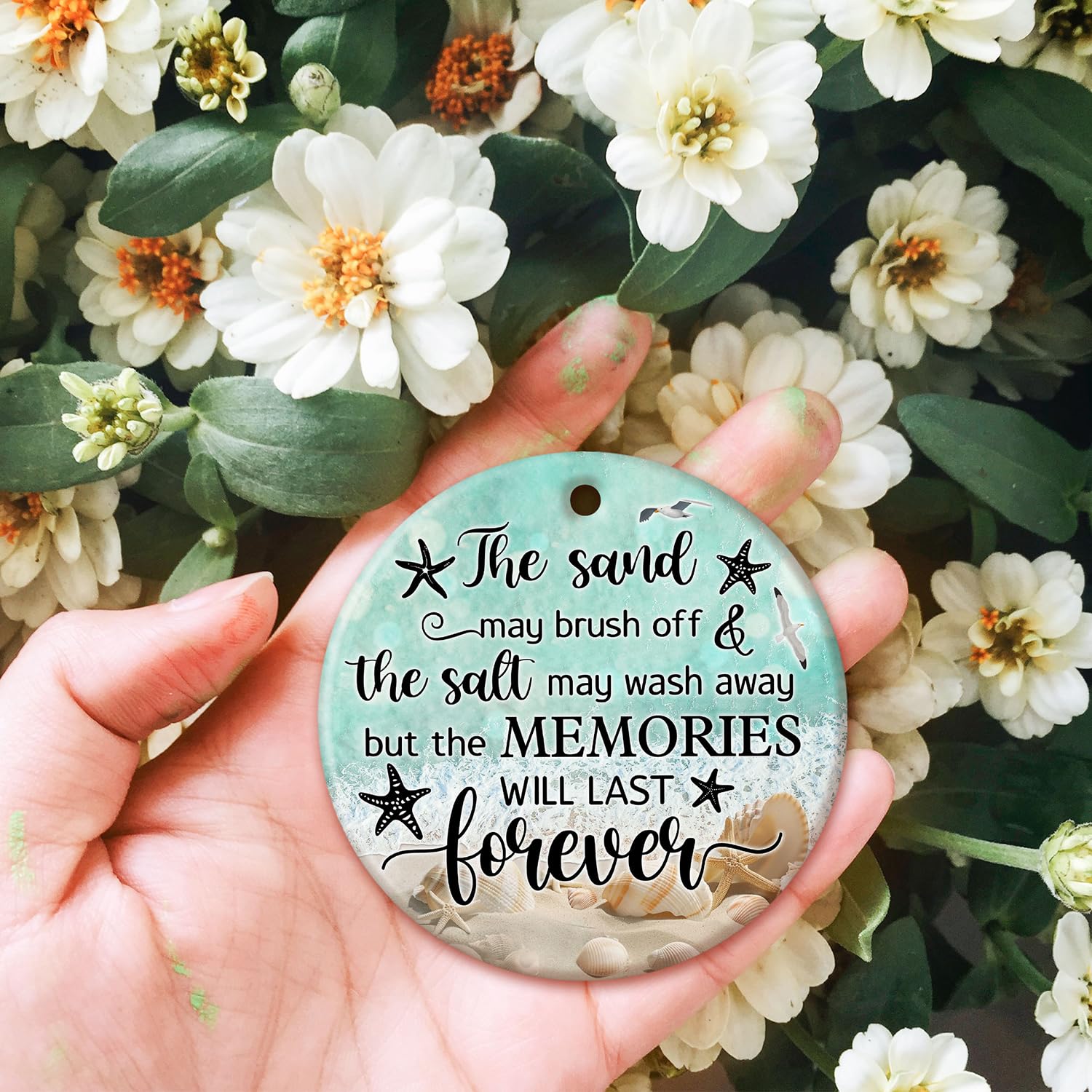 ZAGKOO Beach Themed Gift - Beach Gifts for Women - Beachy Ornaments - Decoration Gifts for Women, Men, Family, Friends - Beachy