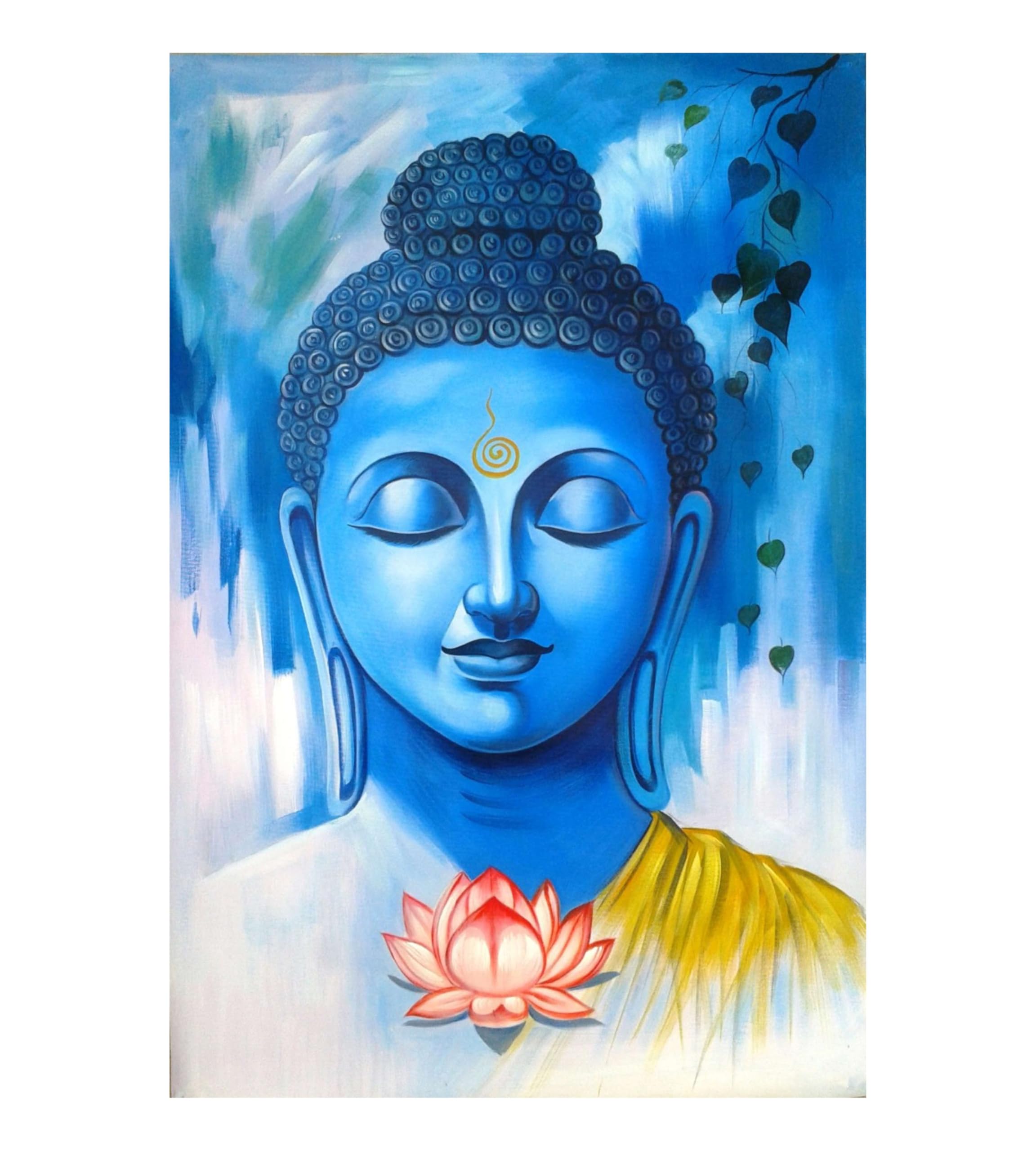 Giant Innovative Lord Buddha Religious Wall Decor Poster For Home And Office Gi157 (250 Gsm Paper, 12 X 18 Inch, Multicolour)