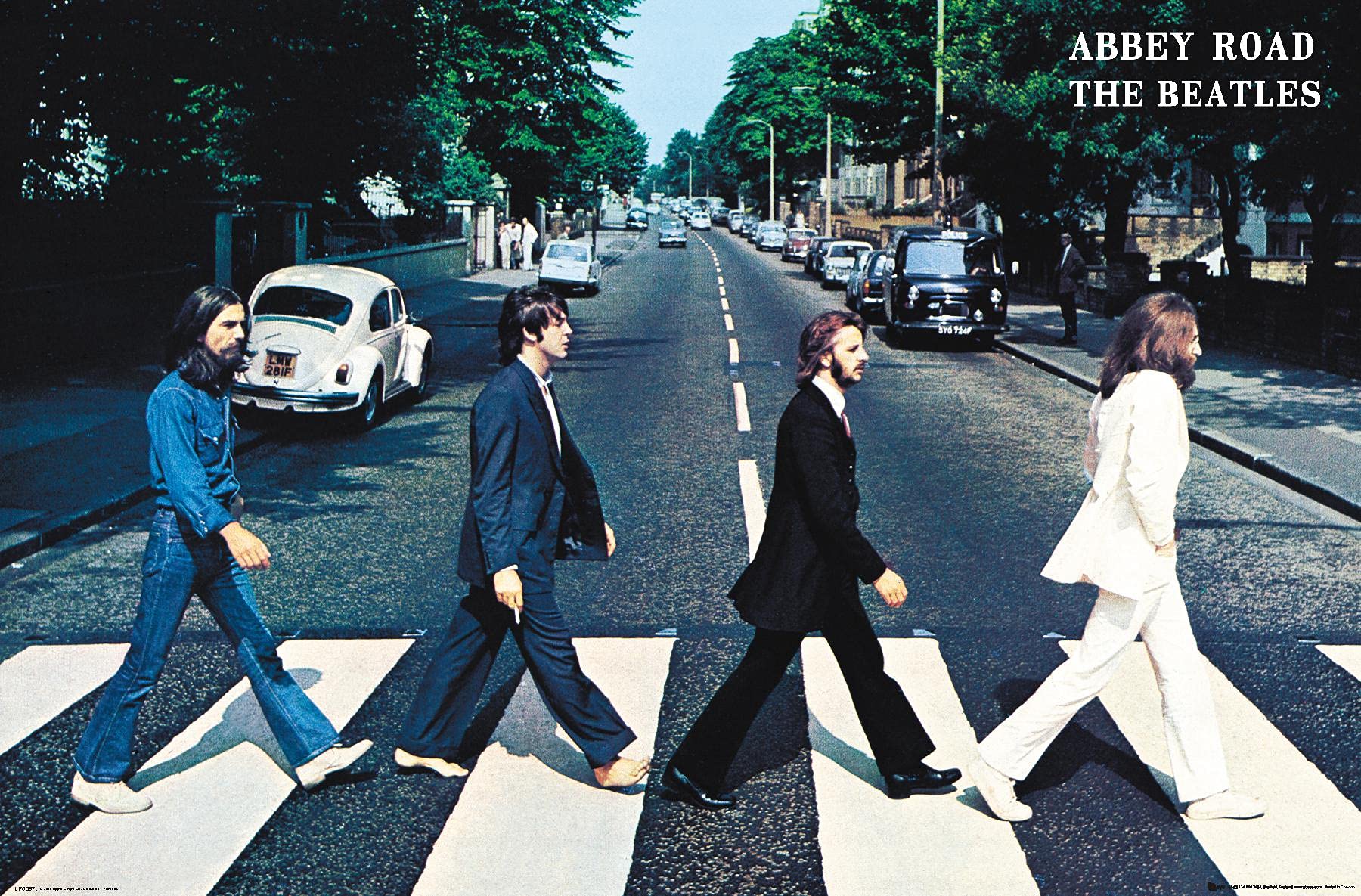 Trends International Beatles-Abbey Road Wall Poster, 22.375'' X 34'', Unframed Version, Bedroom