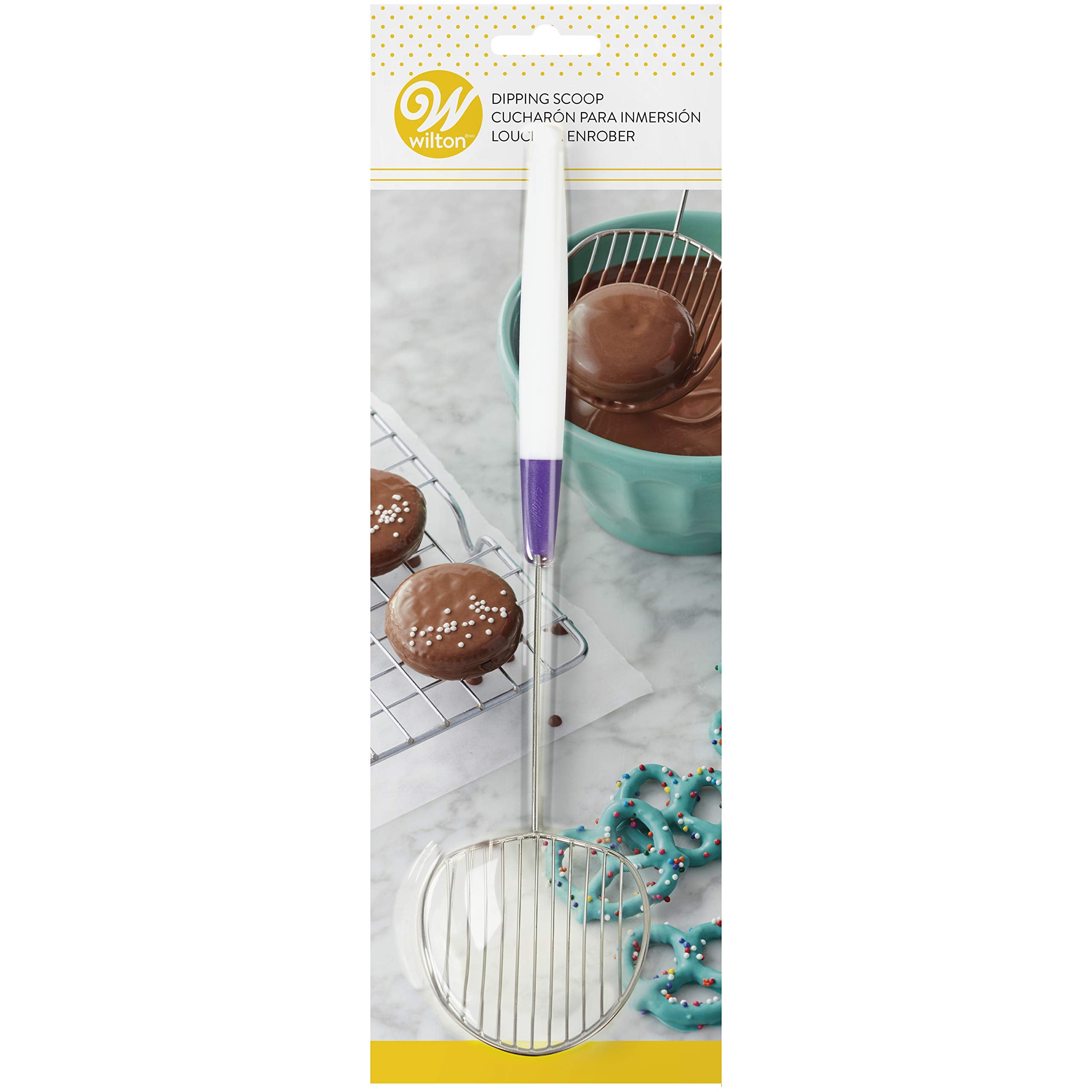 Wilton Candy Melts Candy Dipping Scoop - Multicolor, Model 1904-1018, Perfect for Chocolate Dipping and Decorating Treats