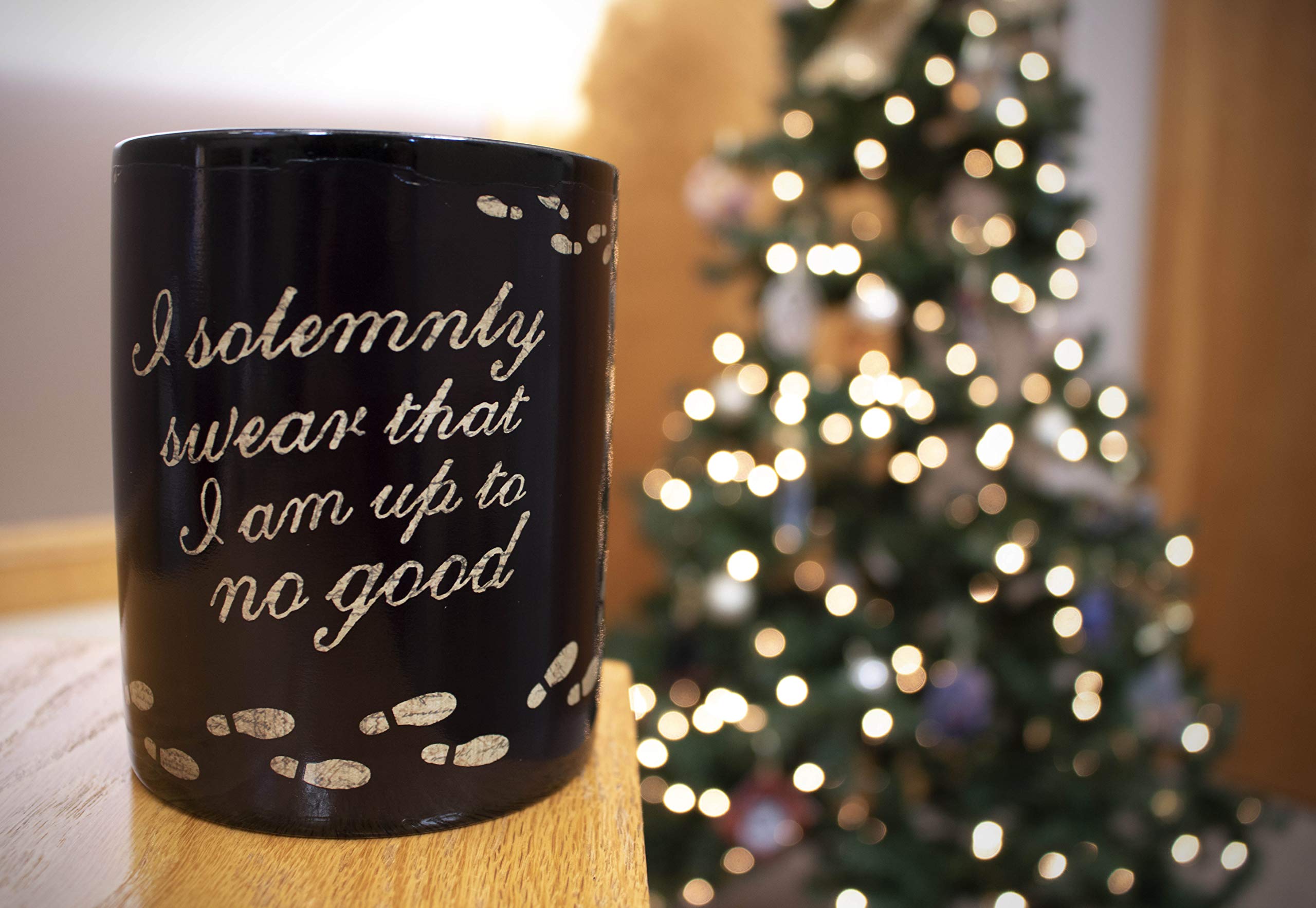 Morphing Mugs Harry Potter - Marauder'S Map - I Solemnly Swear - 16 Oz Large Ceramic Heat Sensitive Clue Mug - Full Image Reveal