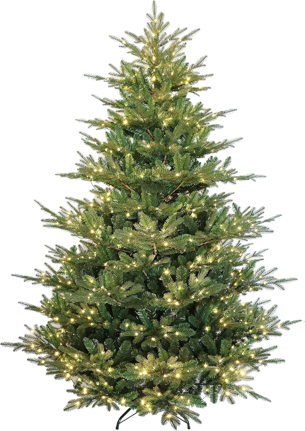 6 Ft Pre-lit Rocky Mountain Fir Wide Artificial Christmas Tree (6ft Pre-lit)