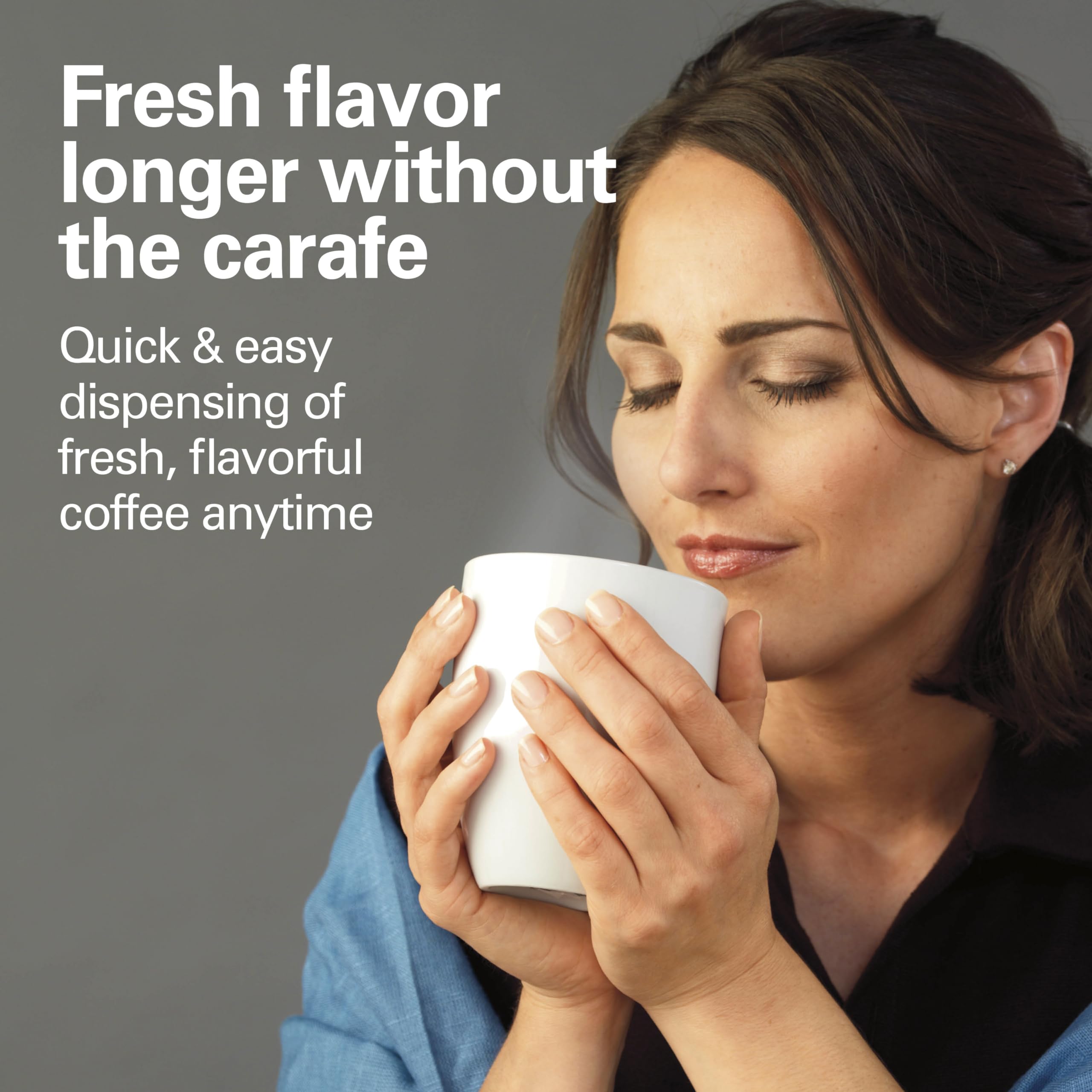 Hamilton Beach One Press Programmable Dispensing Drip Coffee Maker With 12 Cup Internal Brew Pot, Water Reservoir, Black And Sil