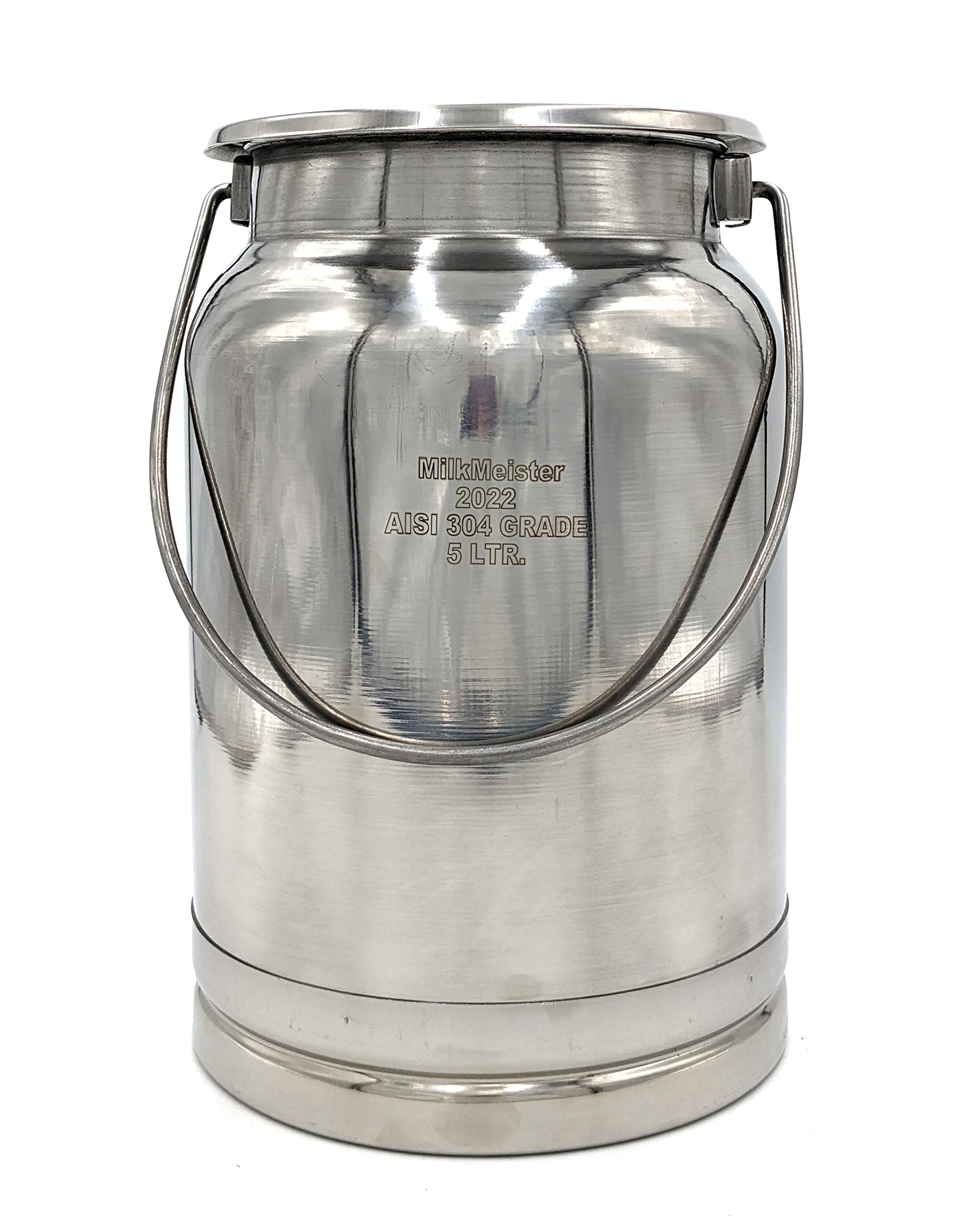 The Dairy Shoppe Stainless Steel Milk Can Totes (5 Liter)