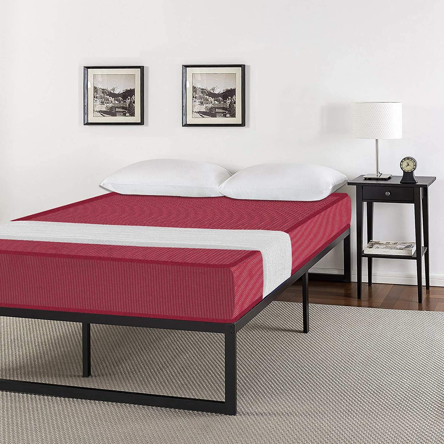 SLEEPSPA by COIRFIT Natural Starlife Extra Firm 4 Inch Single Size Coir Mattress (72 x 30 x 4, Red)