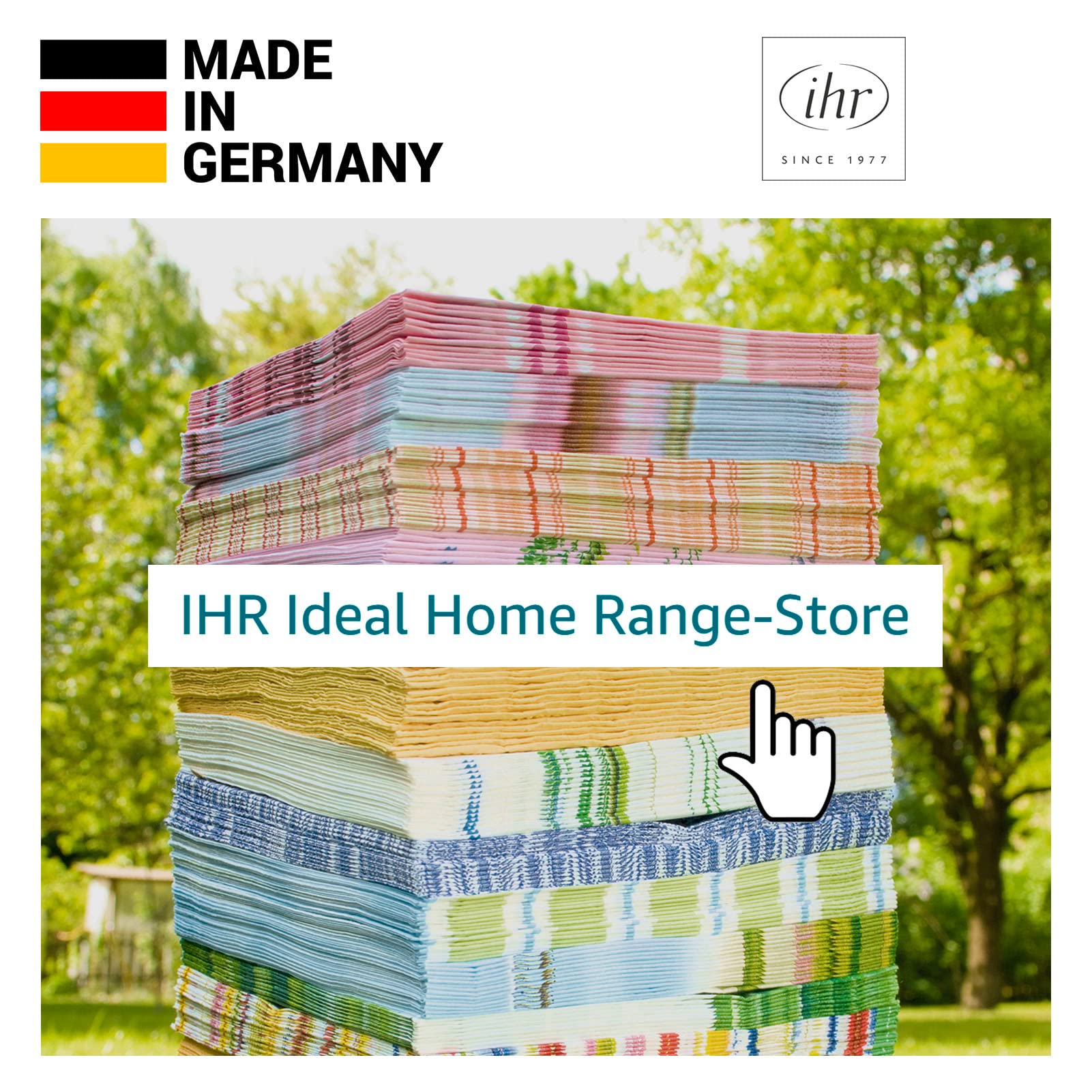 Ihr Ideal Home Range Dinner Napkins Disposable 3-Ply Paper Hand Towels, 8.5'' X 4.5'', Darla (Cream), 16-Count