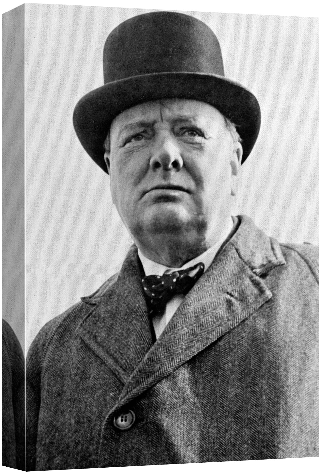Wall26 Canvas Print Wall Art Portrait Winston Churchill People Pop Culture Historical Realism Famous Closeup Colorful Multicolor