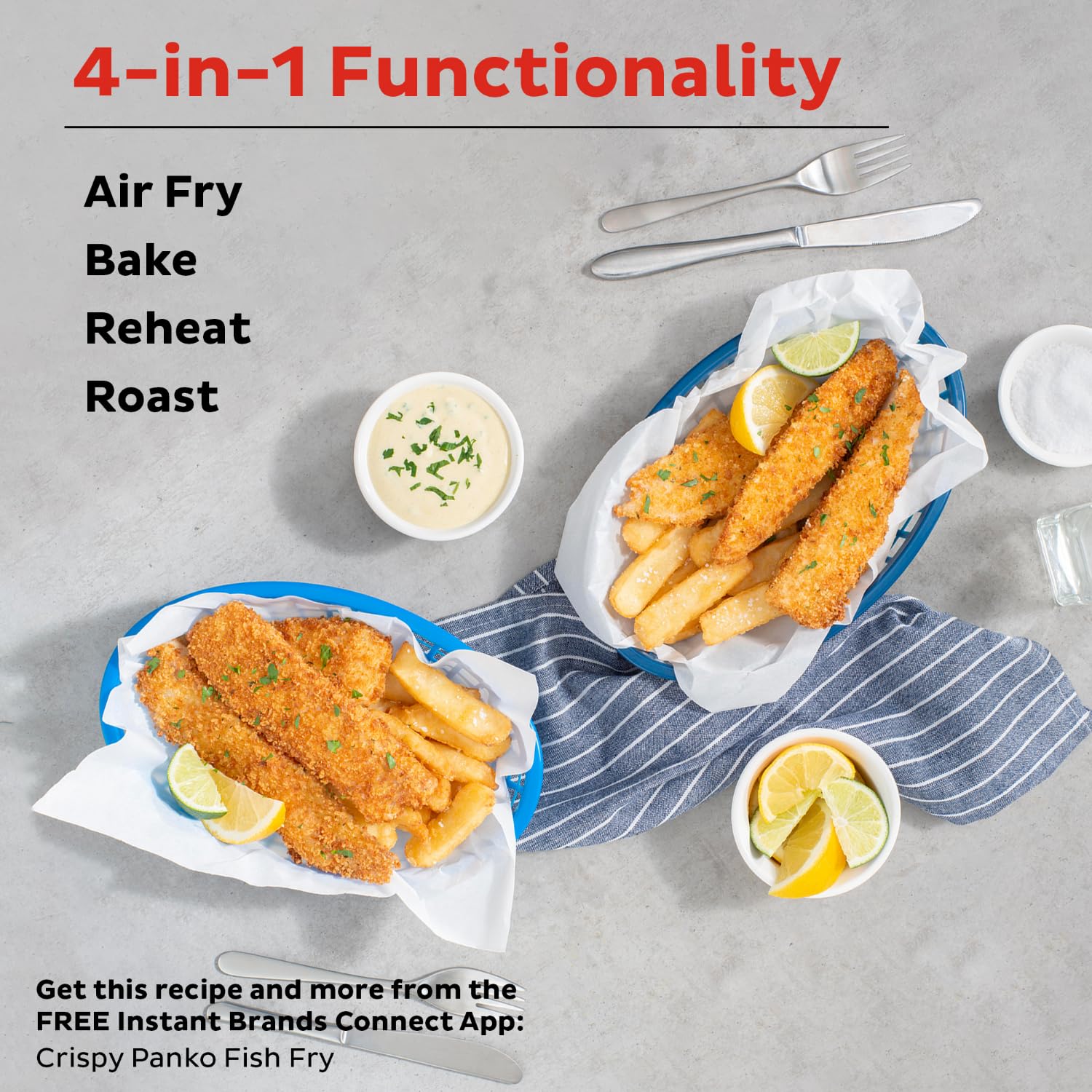 Instant Pot Vortex 5.7QT Air Fryer, Black, Stainless Steel, EvenCrisp Technology, 4-in-1 Functions, Model 140-3082-01