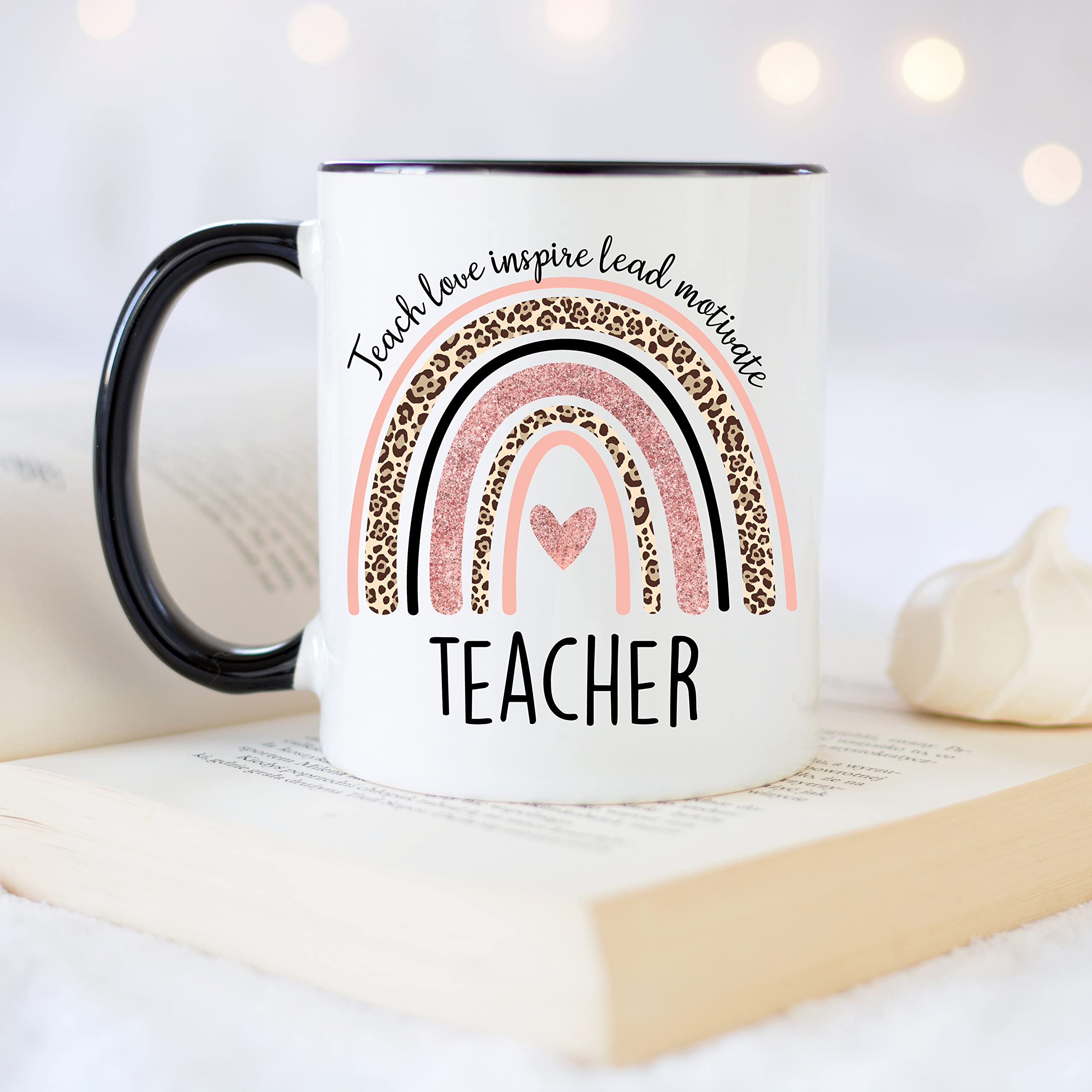 YouNique Designs Teachers Mug, 11 Ounces, Teacher Appreciation Cup, Virtual Teacher Coffee Mug, Best Teacher Mug for Women from
