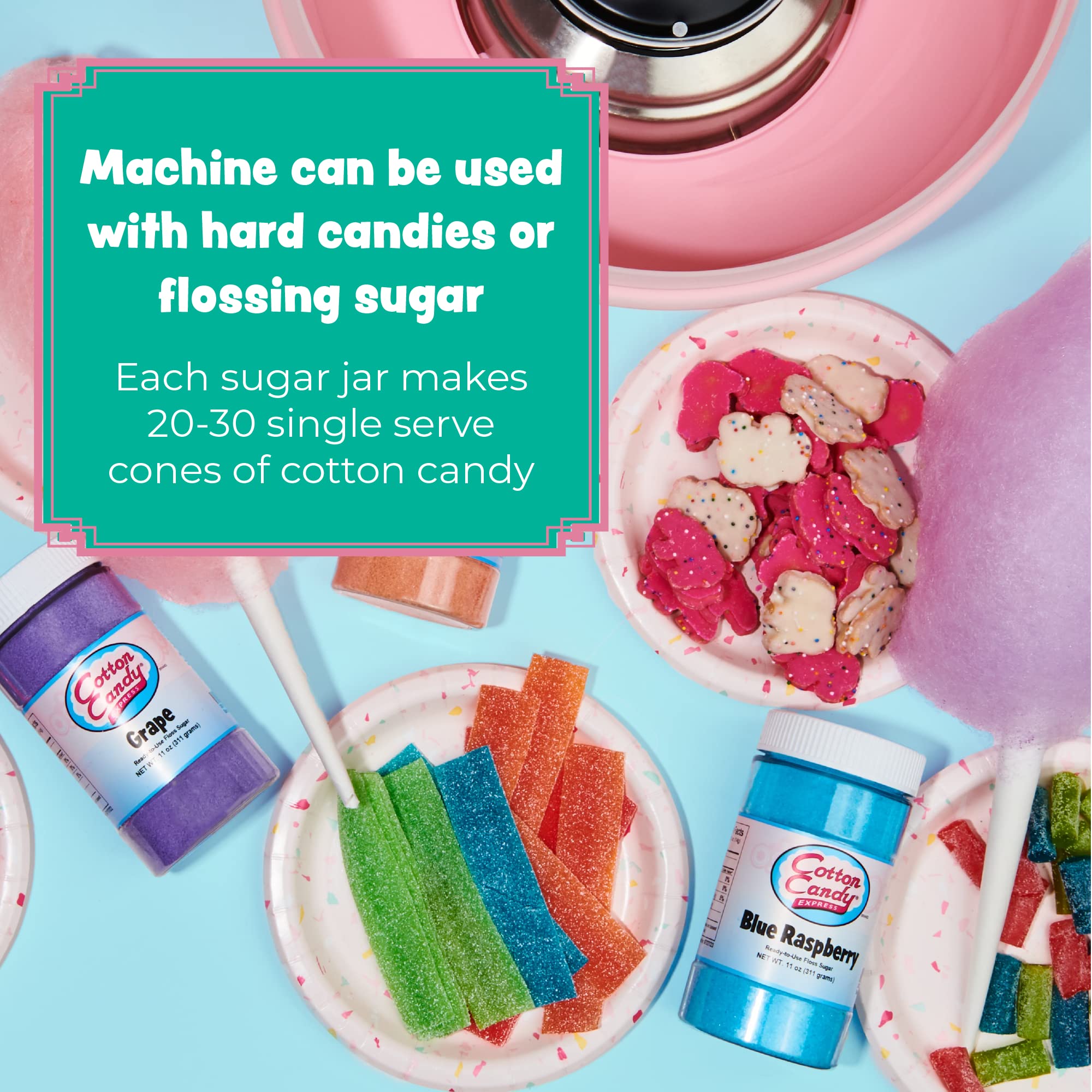 Cotton Candy Express Cc1000-S Cotton Candy Machine, Pink. Easy To Use And Clean. A Great Value, Nostalgia And Fun For Kids And A
