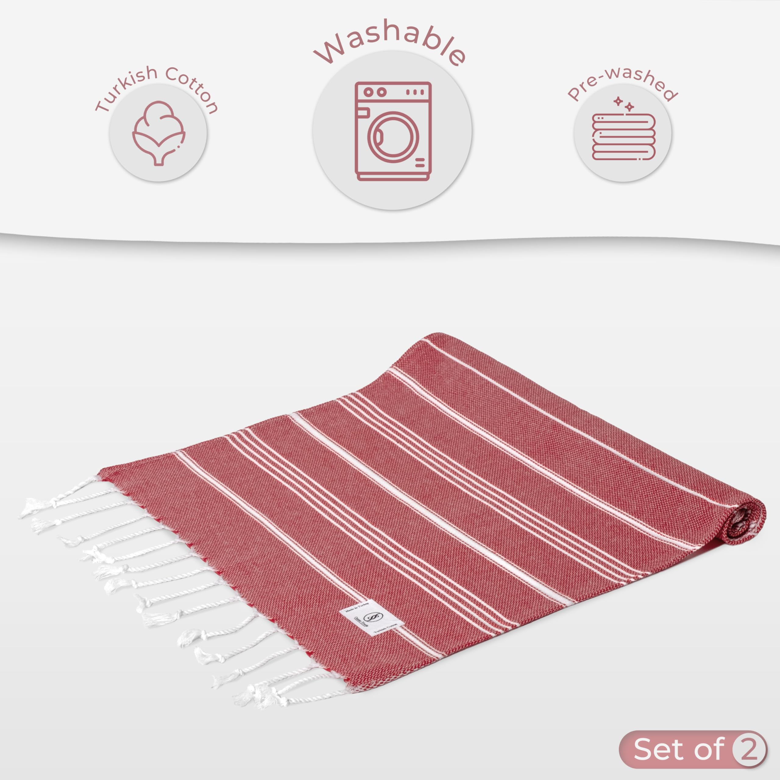 Ossano Towels Hand Towel Set Of 2 - Decorative Bath And Kitchen Towels - Versitale - Bath, Face, Hair, Guest, Cleaning, Dish, Te