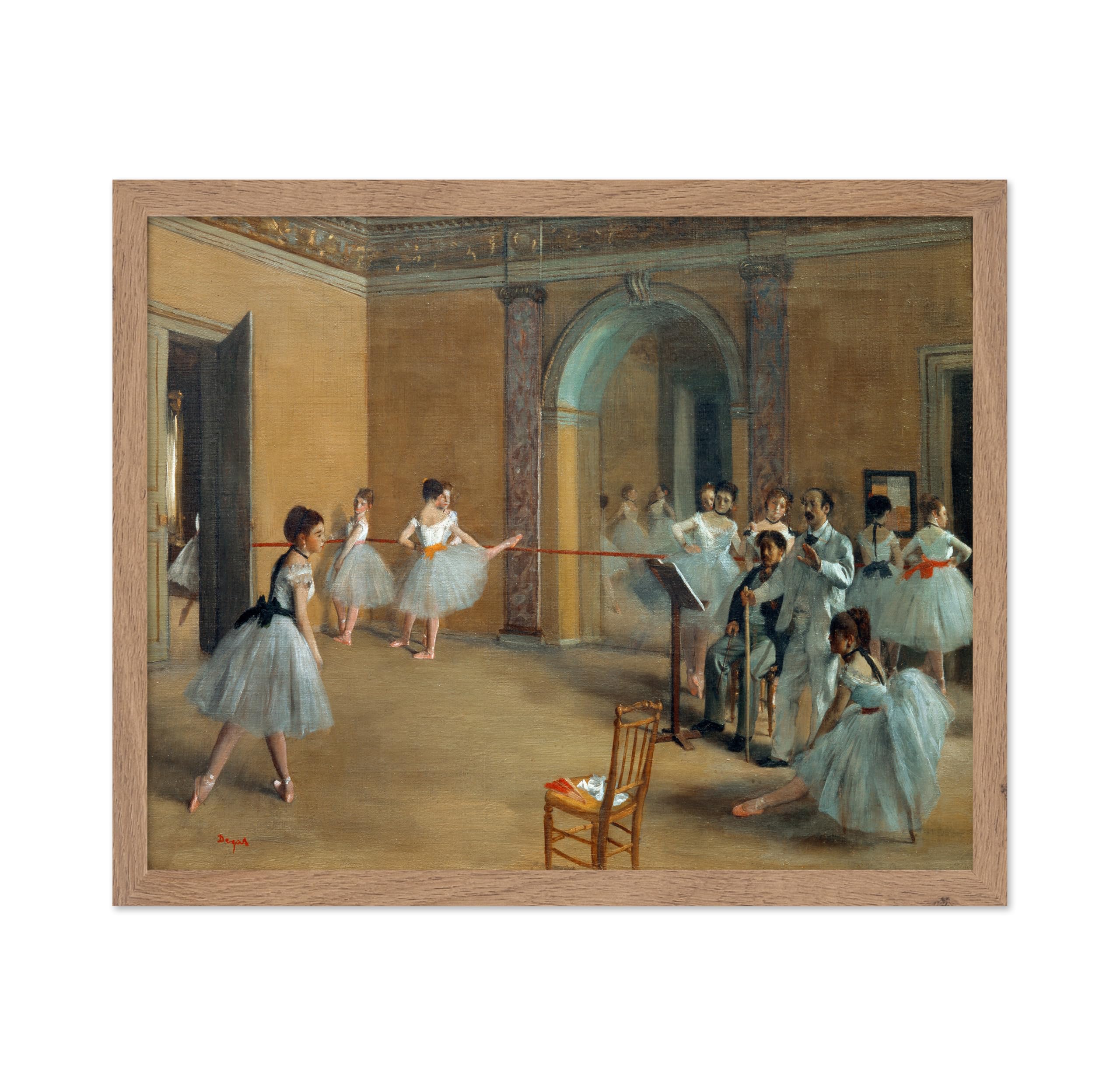 Poster Master Vintage Edgar Degas Poster - Retro Dance Foyer at the Opera Painting Print - Impressionism Art - Gift for Her, Wom