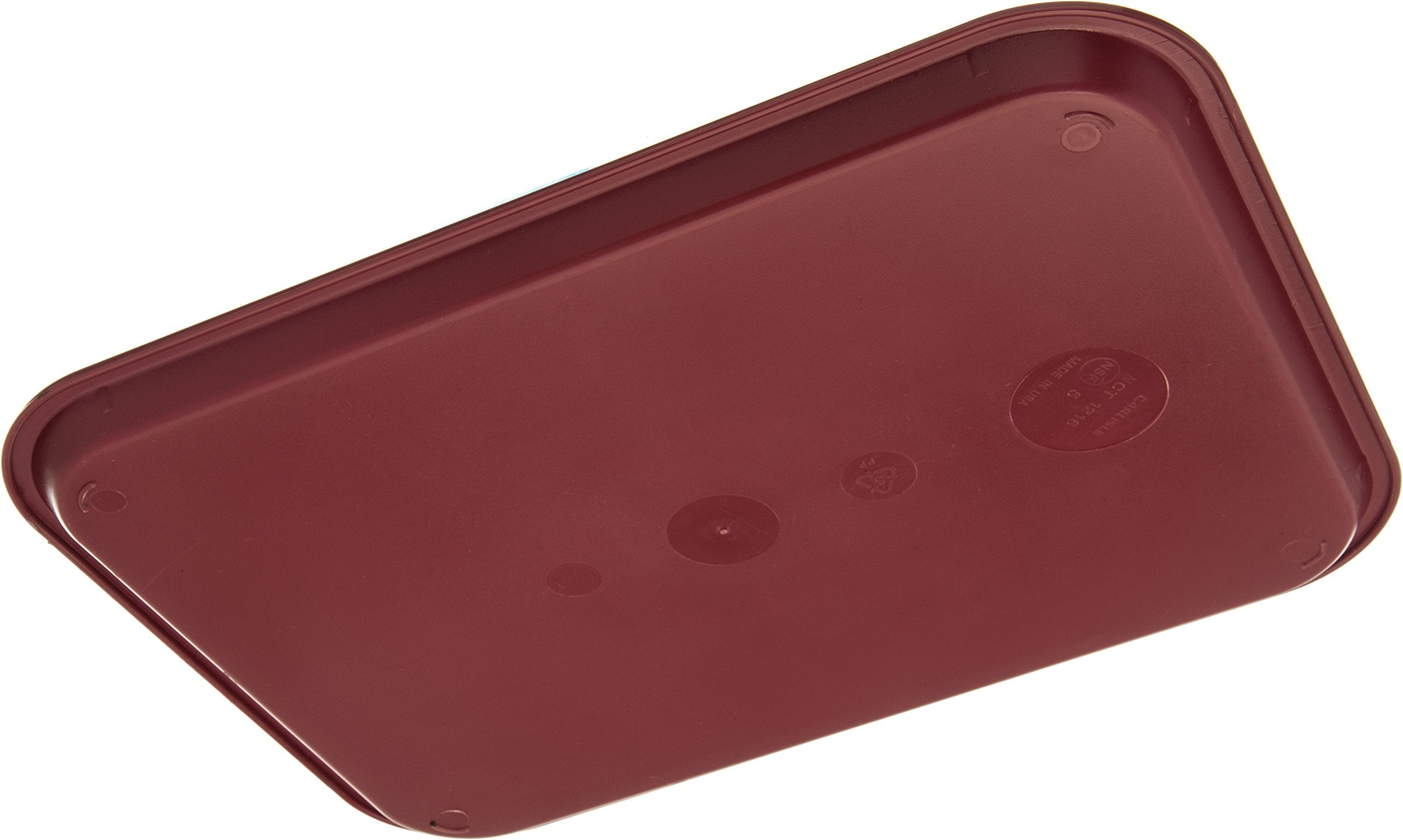 Carlisle Foodservice Products Ct121661 Caf   Standard Cafeteria / Fast Food Tray, 12'' X 16'', Burgundy