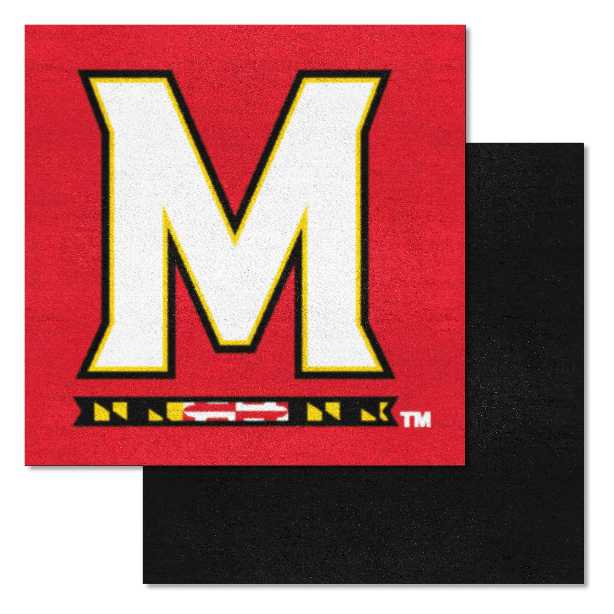 FANMATS Maryland Sports Team Logo Home Indoor Kitchen Floor Carpet Mat Carpet Tiles 18x18 Tiles