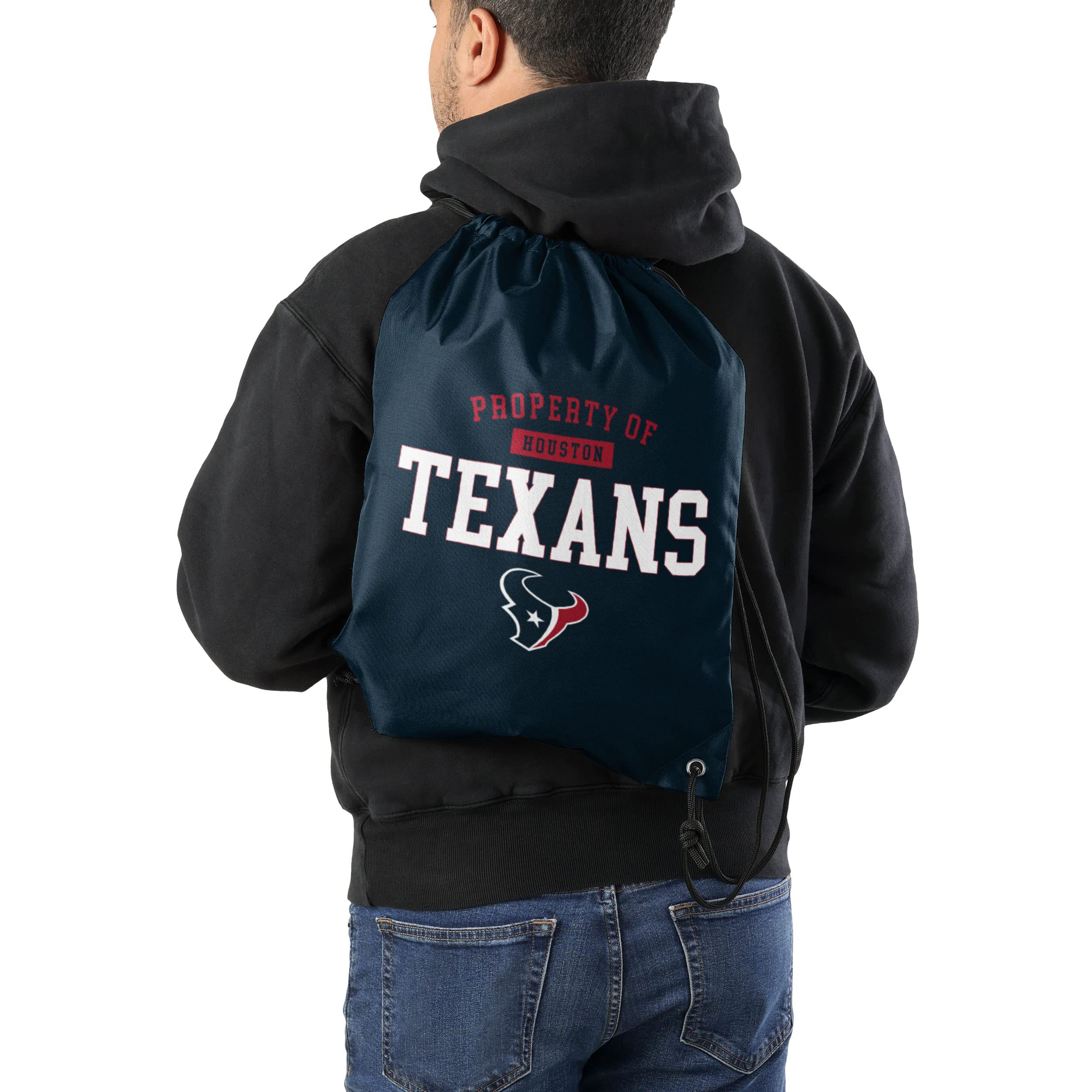Houston Texans Nfl Property Of Drawstring Backpack